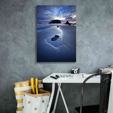 Image of 'Reflection Whale Head' by Thomas Haney, Giclee Canvas Wall Art,18 x 26