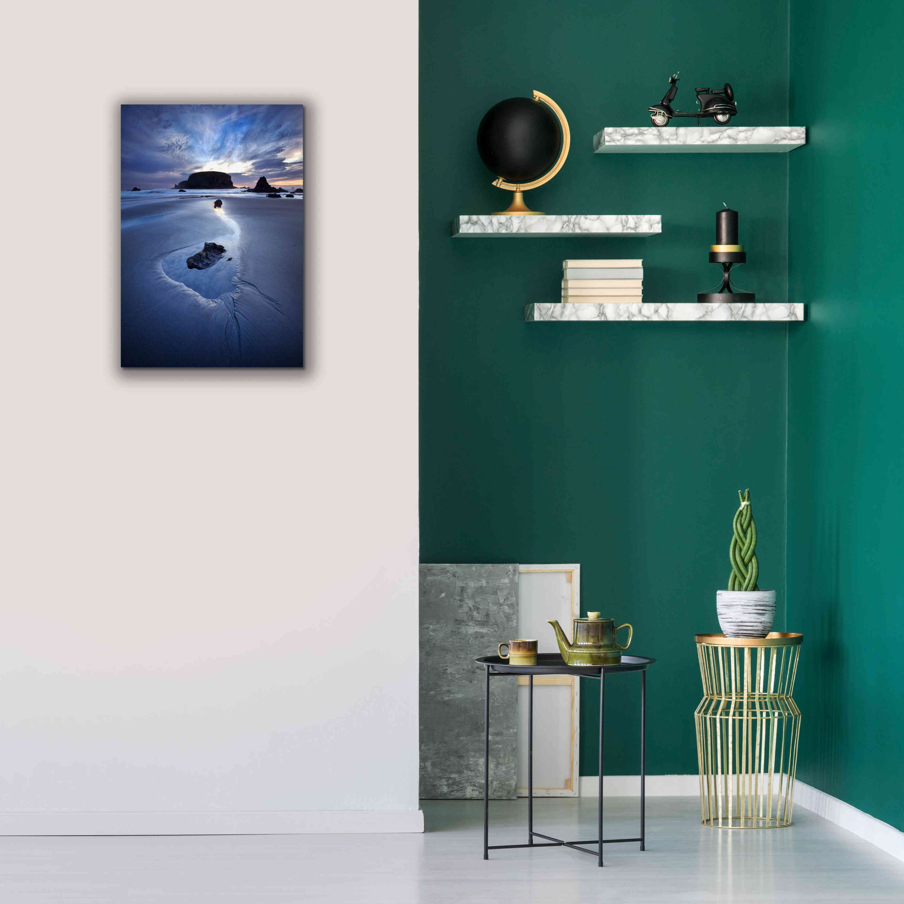 'Reflection Whale Head' by Thomas Haney, Giclee Canvas Wall Art,18 x 26