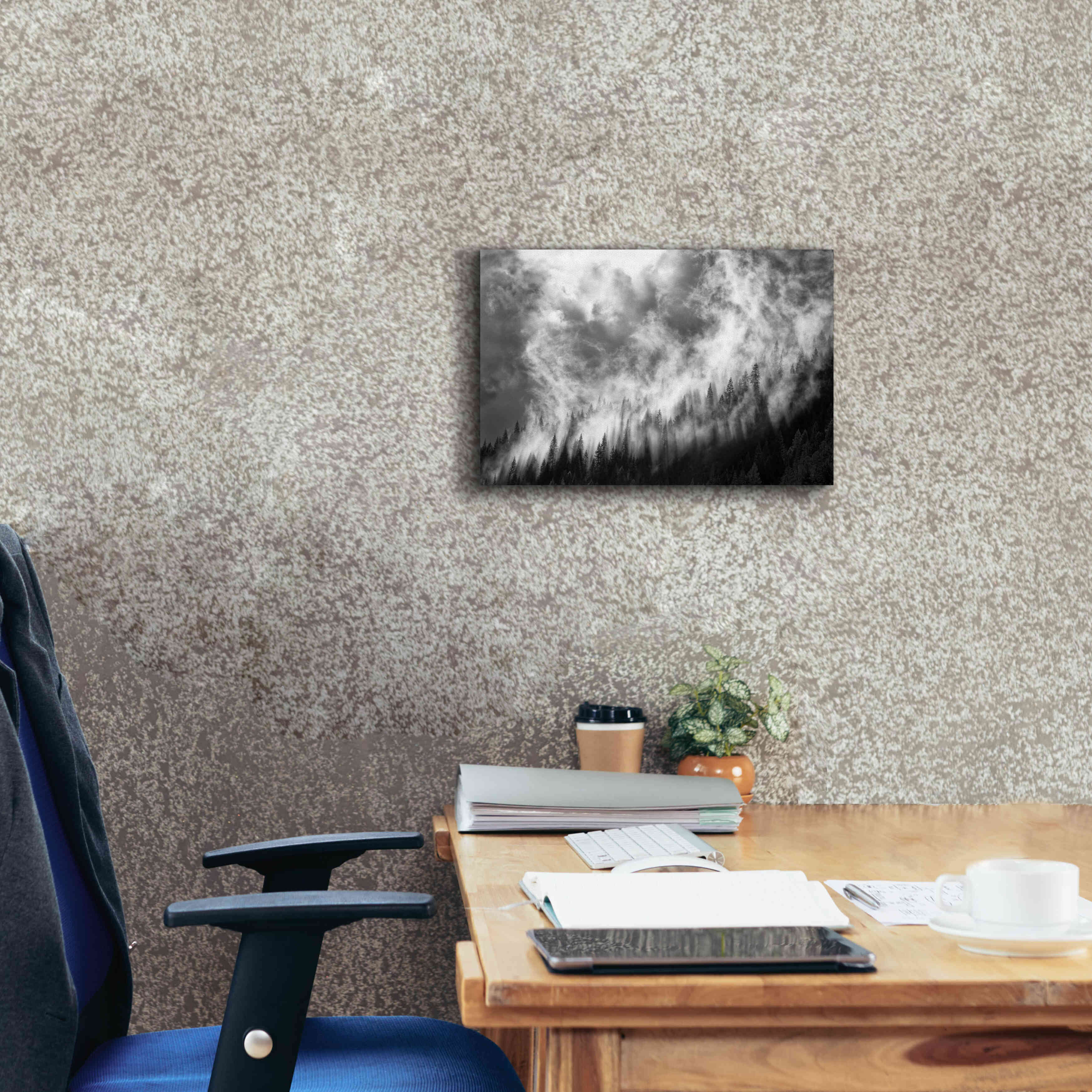 'Rising Mist 3' by Thomas Haney, Giclee Canvas Wall Art,18 x 12