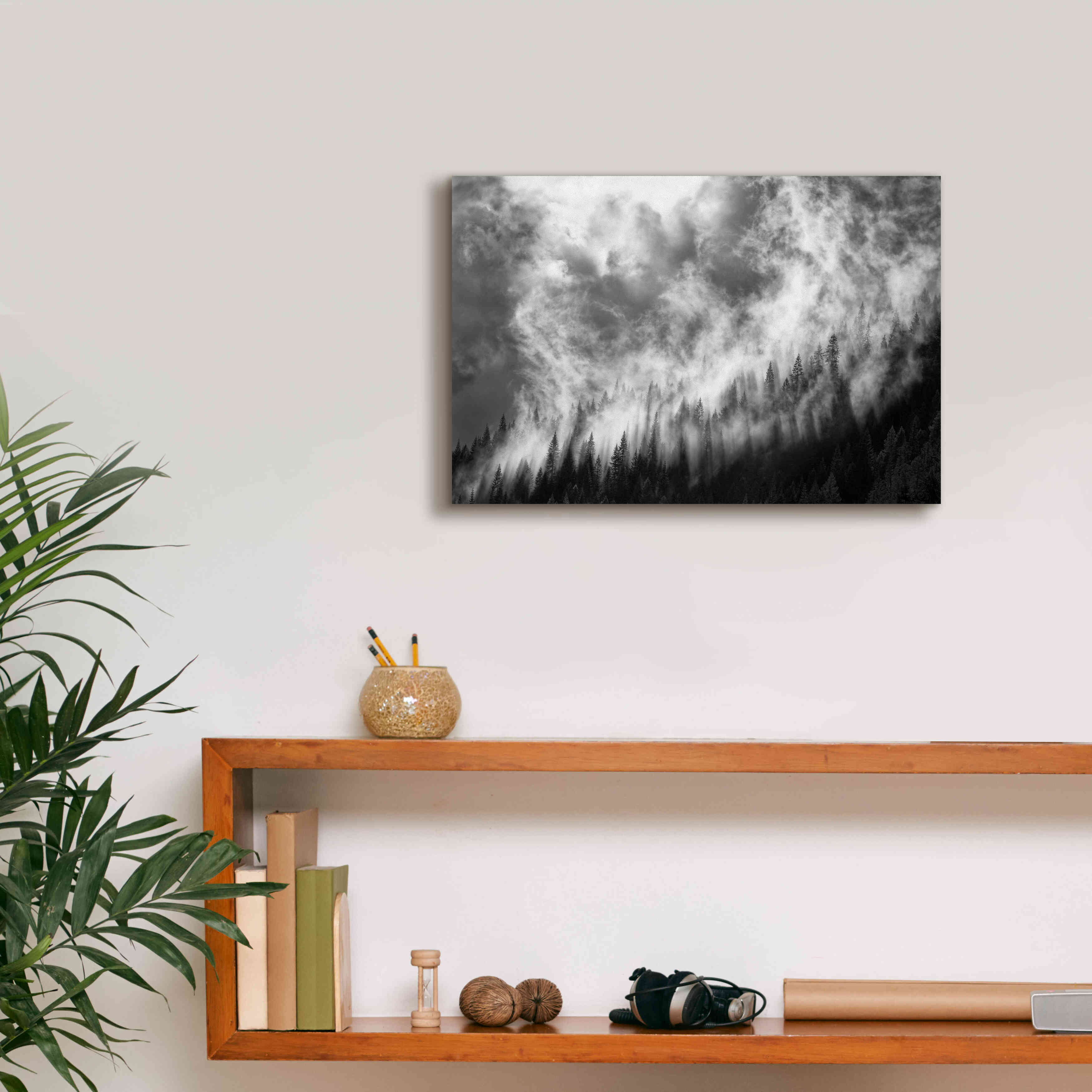 'Rising Mist 3' by Thomas Haney, Giclee Canvas Wall Art,18 x 12