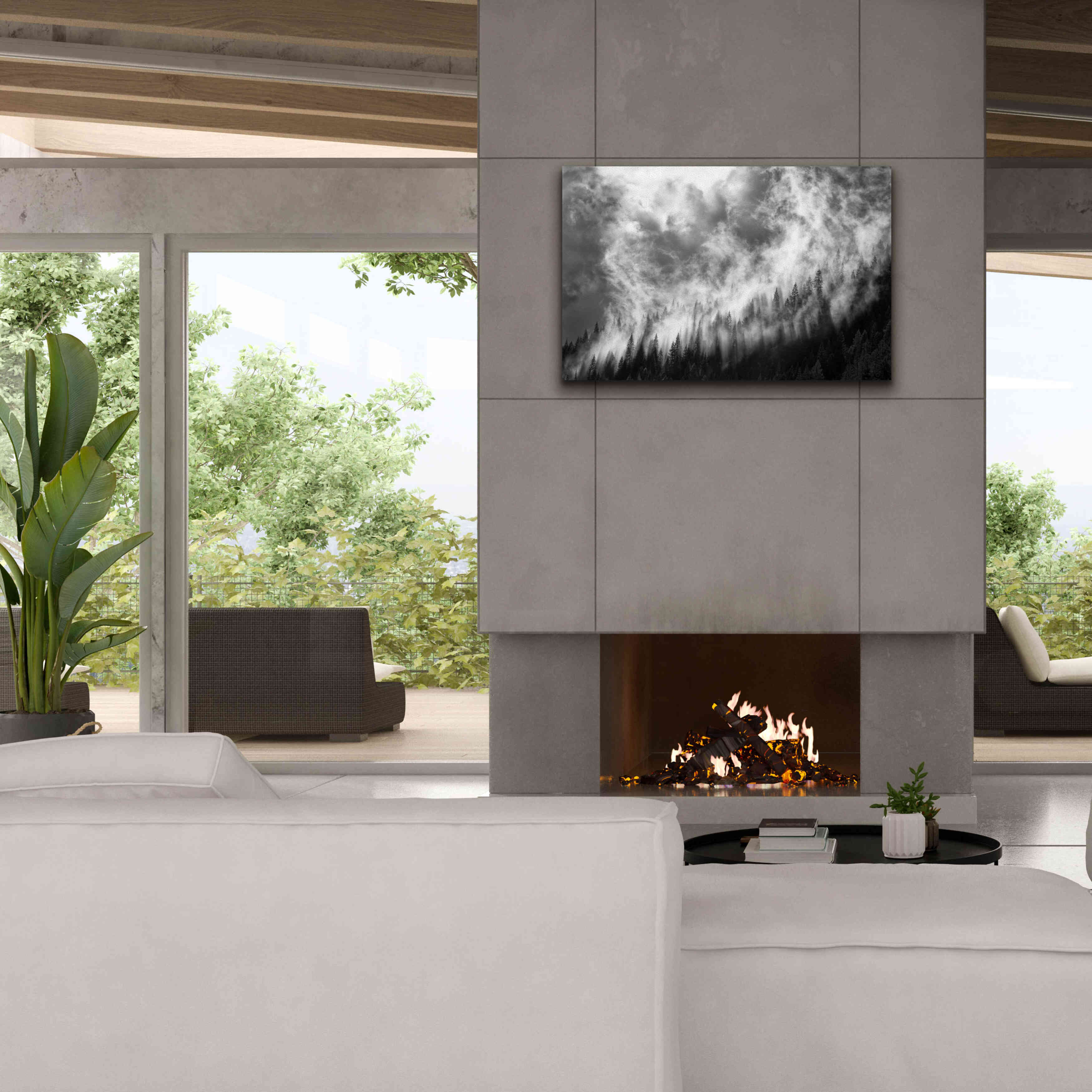 'Rising Mist 3' by Thomas Haney, Giclee Canvas Wall Art,40 x 26