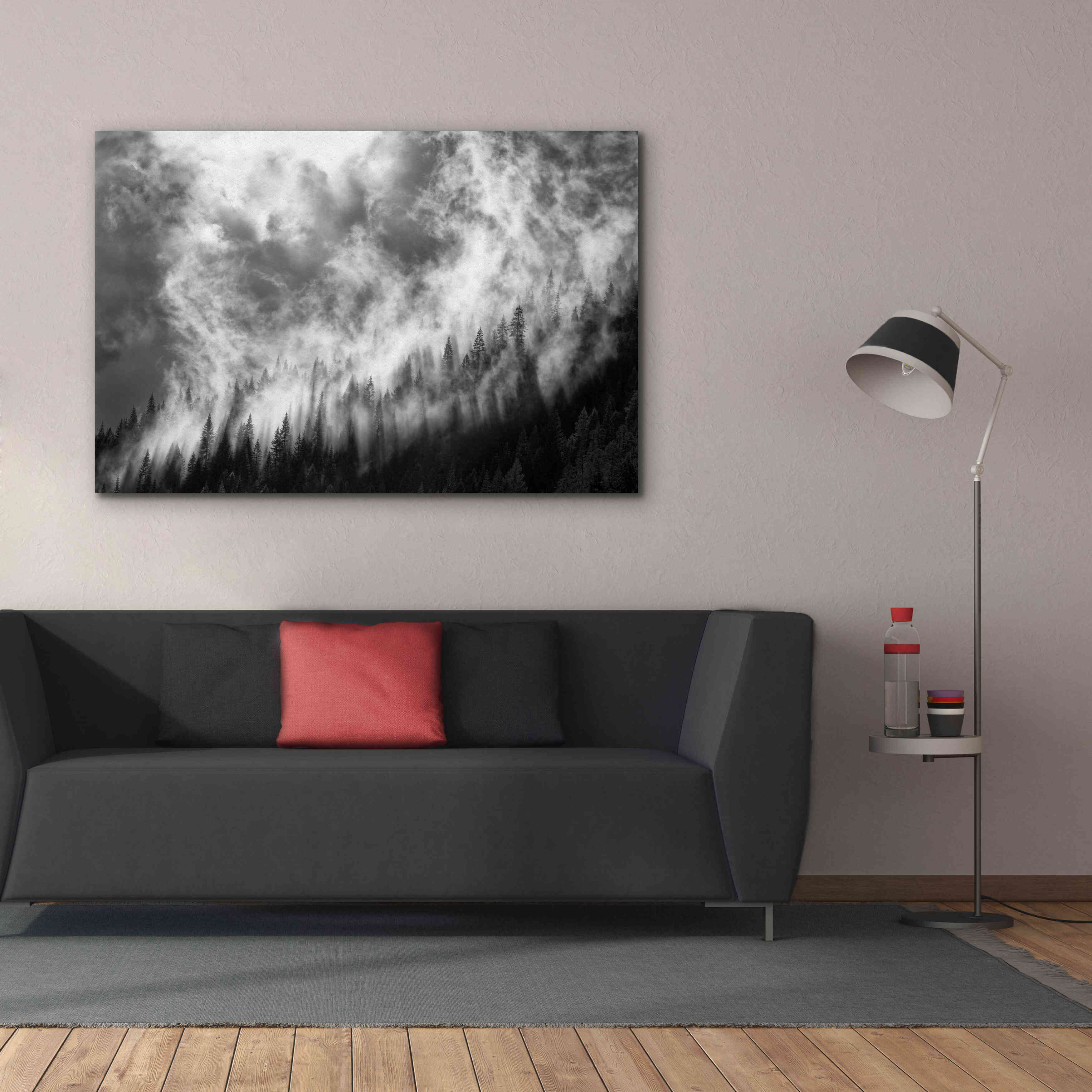 'Rising Mist 3' by Thomas Haney, Giclee Canvas Wall Art,60 x 40