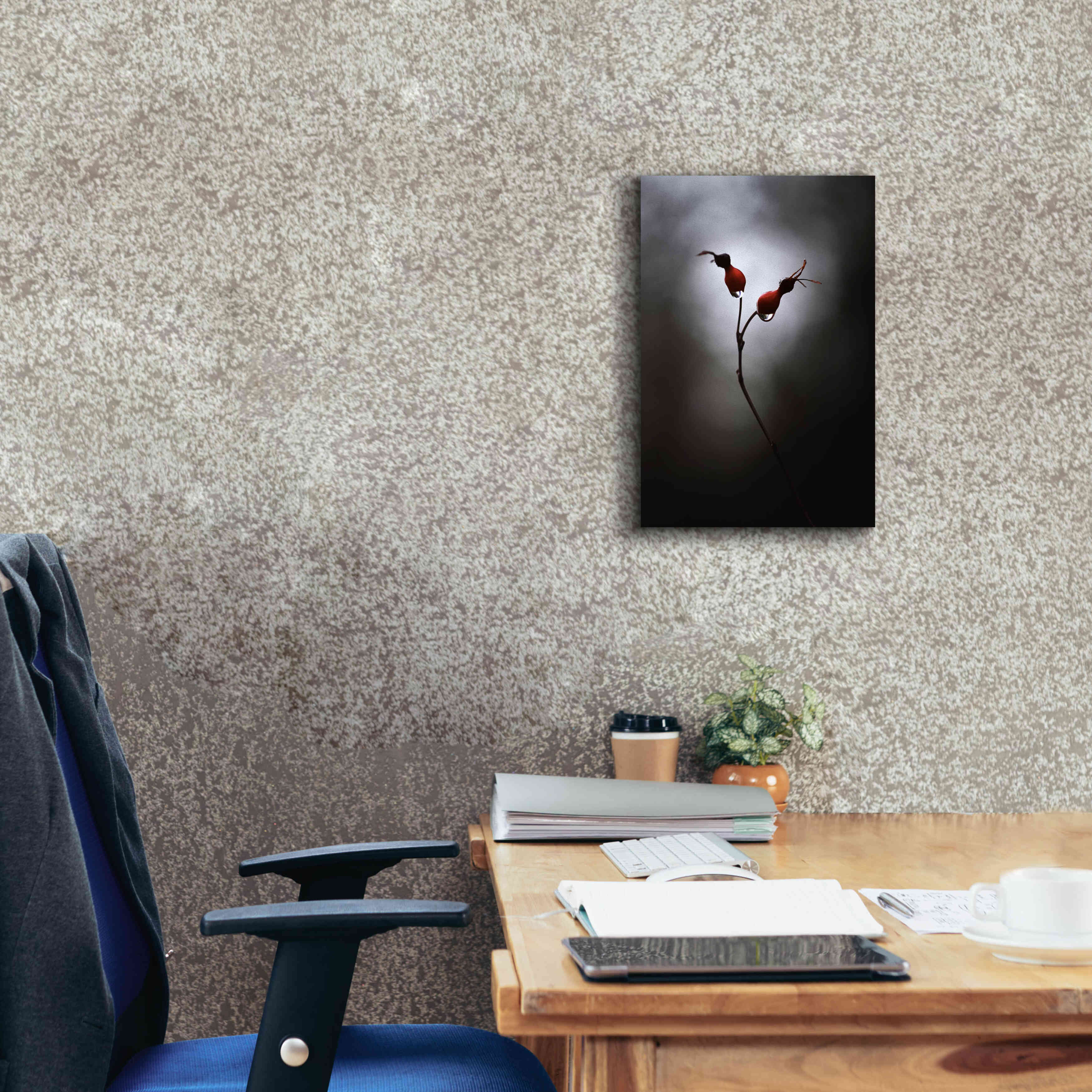 'Rose Hips' by Thomas Haney, Giclee Canvas Wall Art,12 x 18