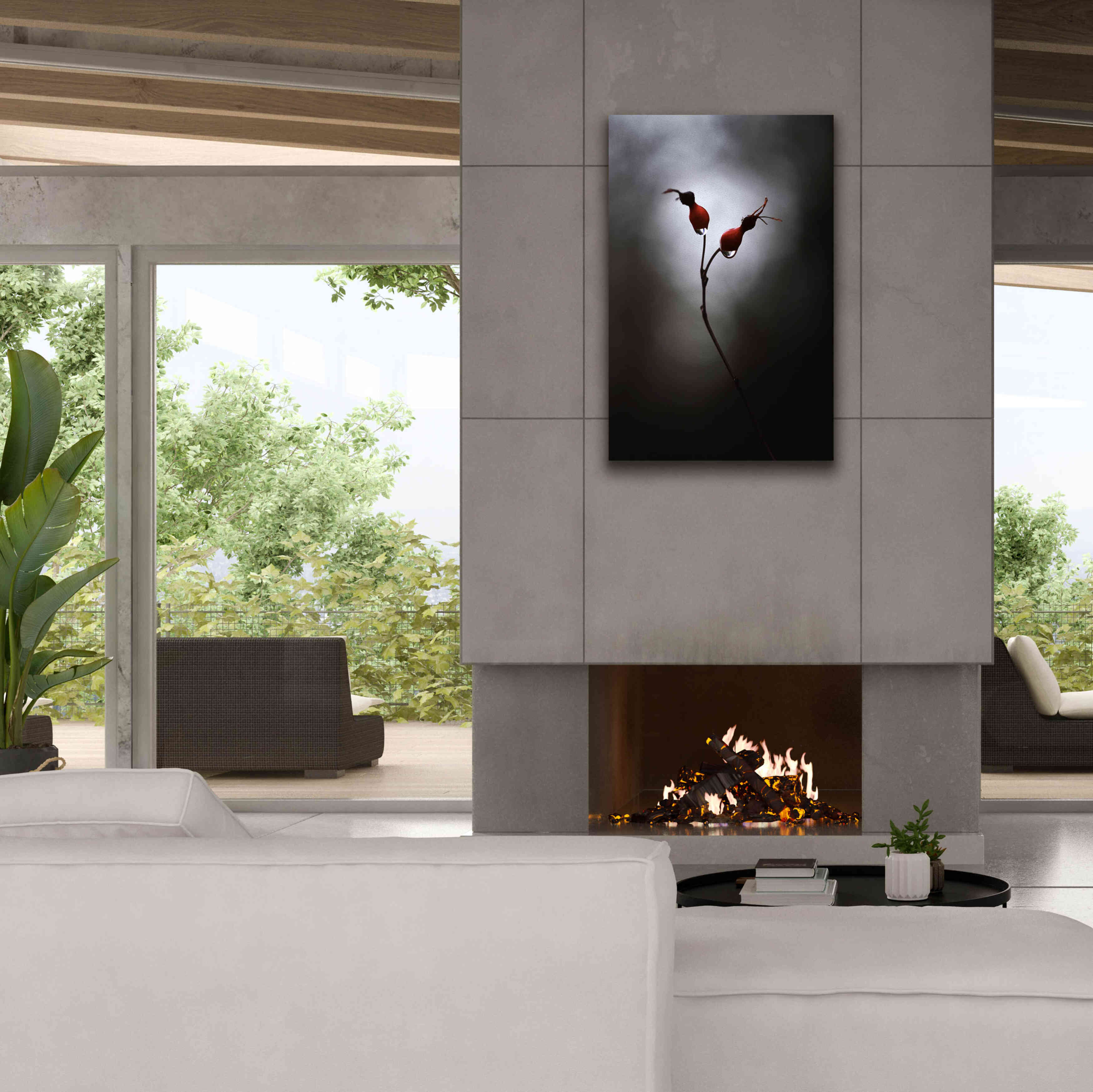 'Rose Hips' by Thomas Haney, Giclee Canvas Wall Art,26 x 40