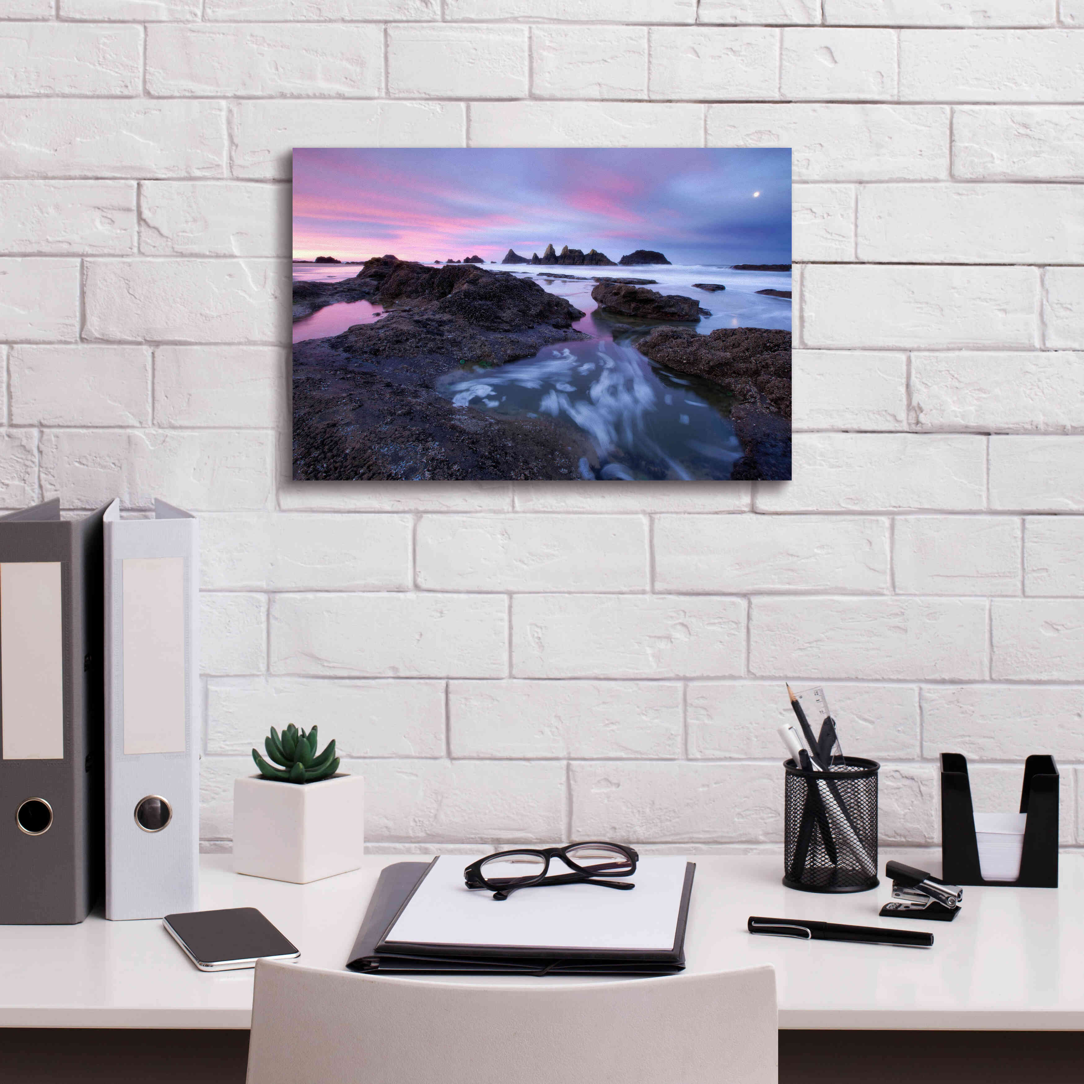 'Seal Rock Colors' by Thomas Haney, Giclee Canvas Wall Art,18 x 12