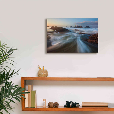 Image of 'Seal Rock Horiz Torrent' by Thomas Haney, Giclee Canvas Wall Art,18 x 12