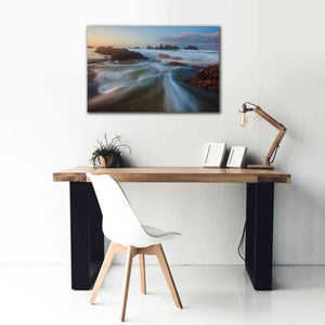 'Seal Rock Horiz Torrent' by Thomas Haney, Giclee Canvas Wall Art,40 x 26