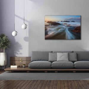 'Seal Rock Horiz Torrent' by Thomas Haney, Giclee Canvas Wall Art,60 x 40
