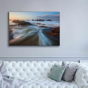 'Seal Rock Horiz Torrent' by Thomas Haney, Giclee Canvas Wall Art,60 x 40