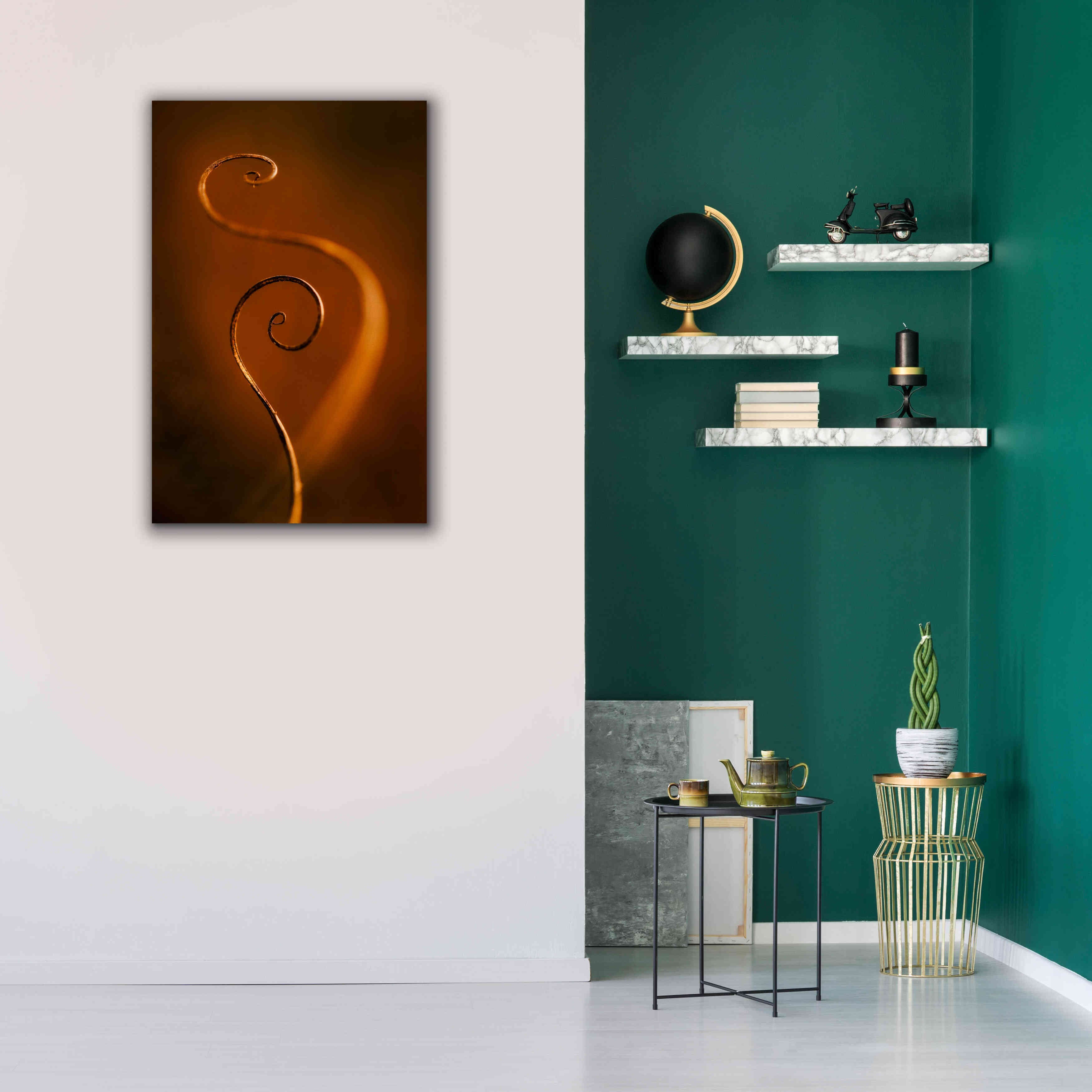 'Tendrils Red' by Thomas Haney, Giclee Canvas Wall Art,26 x 40