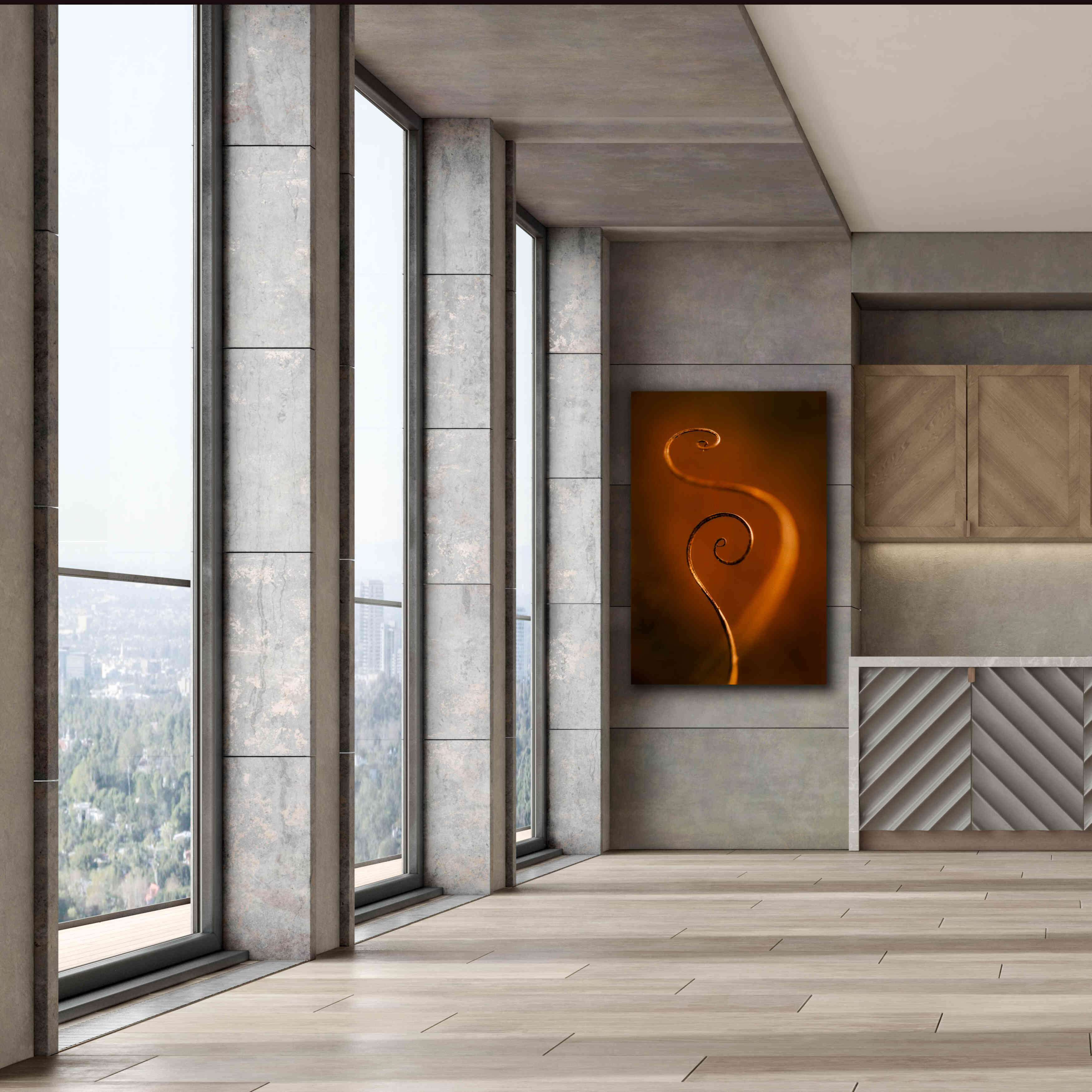 'Tendrils Red' by Thomas Haney, Giclee Canvas Wall Art,40 x 60