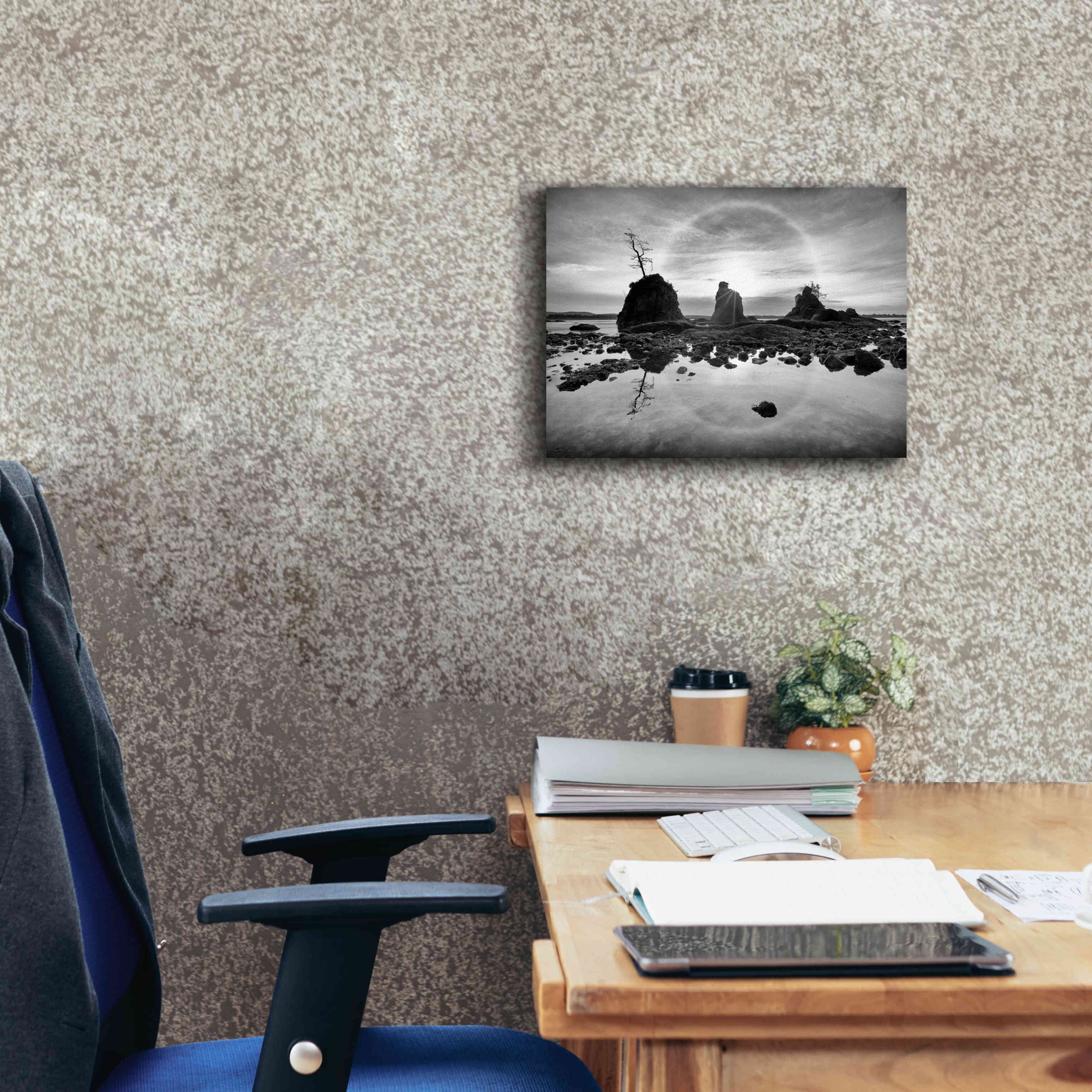 'Tree Island' by Thomas Haney, Giclee Canvas Wall Art,16 x 12