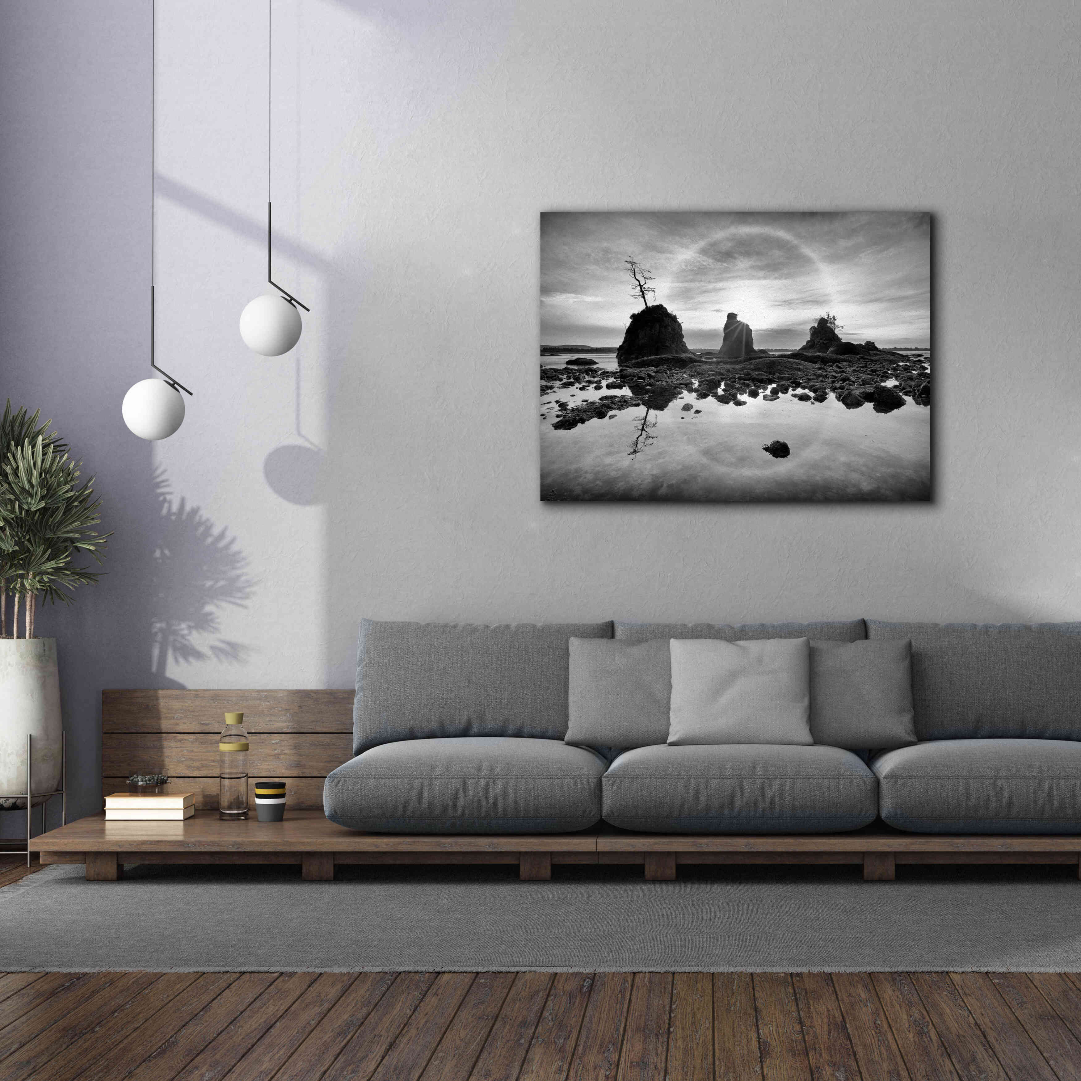 'Tree Island' by Thomas Haney, Giclee Canvas Wall Art,54 x 40