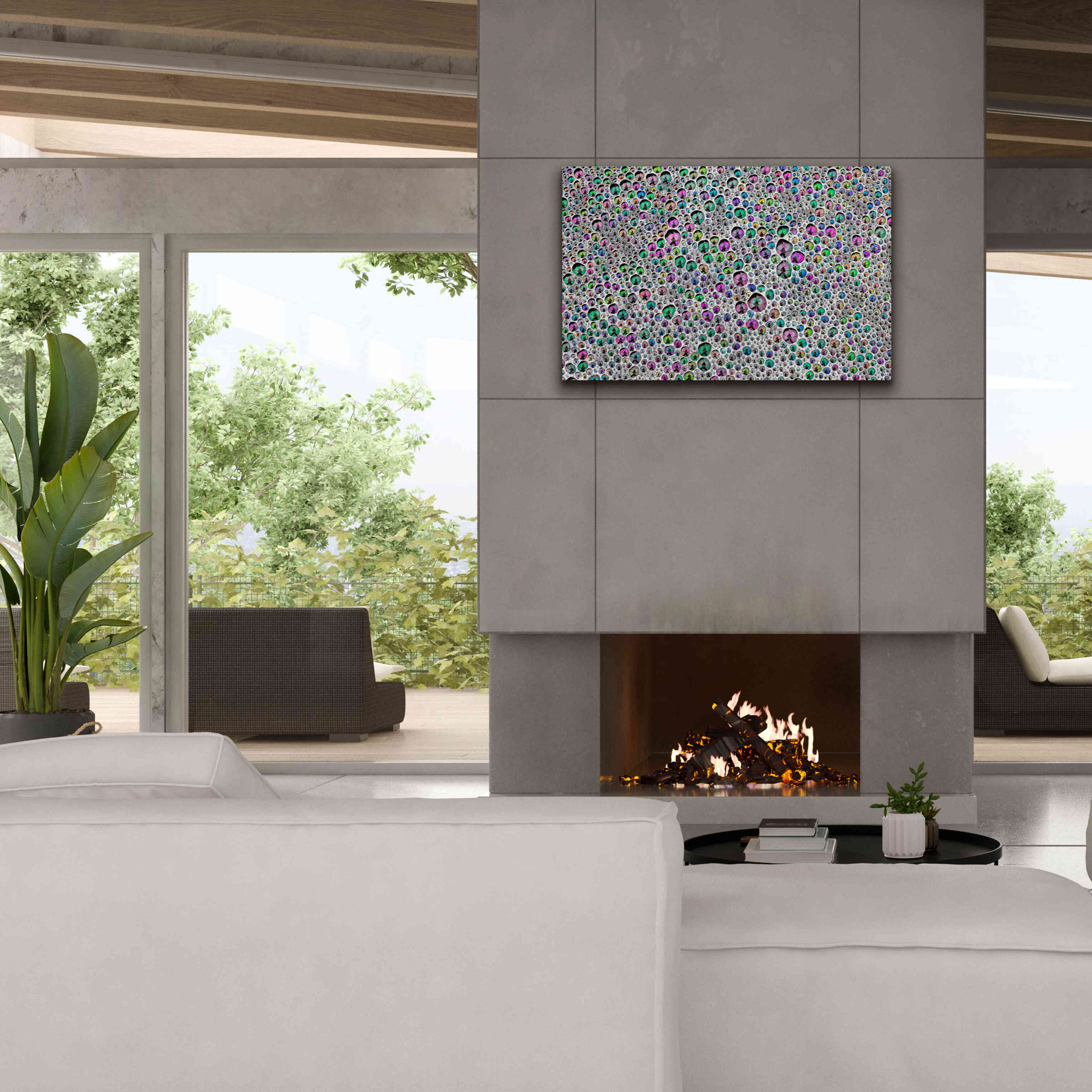 'Vibrant Sea Foam' by Thomas Haney, Giclee Canvas Wall Art,40 x 26