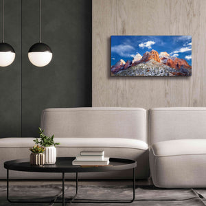 'Zion Mountain Clouds' by Thomas Haney, Giclee Canvas Wall Art,40 x 20