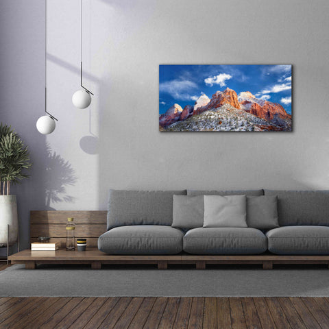 Image of 'Zion Mountain Clouds' by Thomas Haney, Giclee Canvas Wall Art,60 x 30