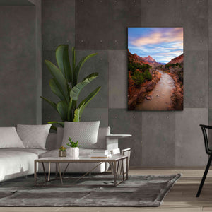 'Zion River Vert' by Thomas Haney, Giclee Canvas Wall Art,40 x 60