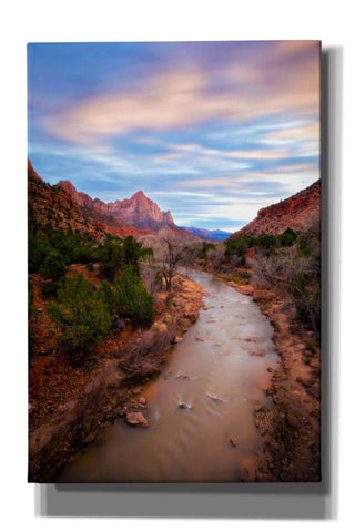 Image of 'Zion River Vert' by Thomas Haney, Giclee Canvas Wall Art