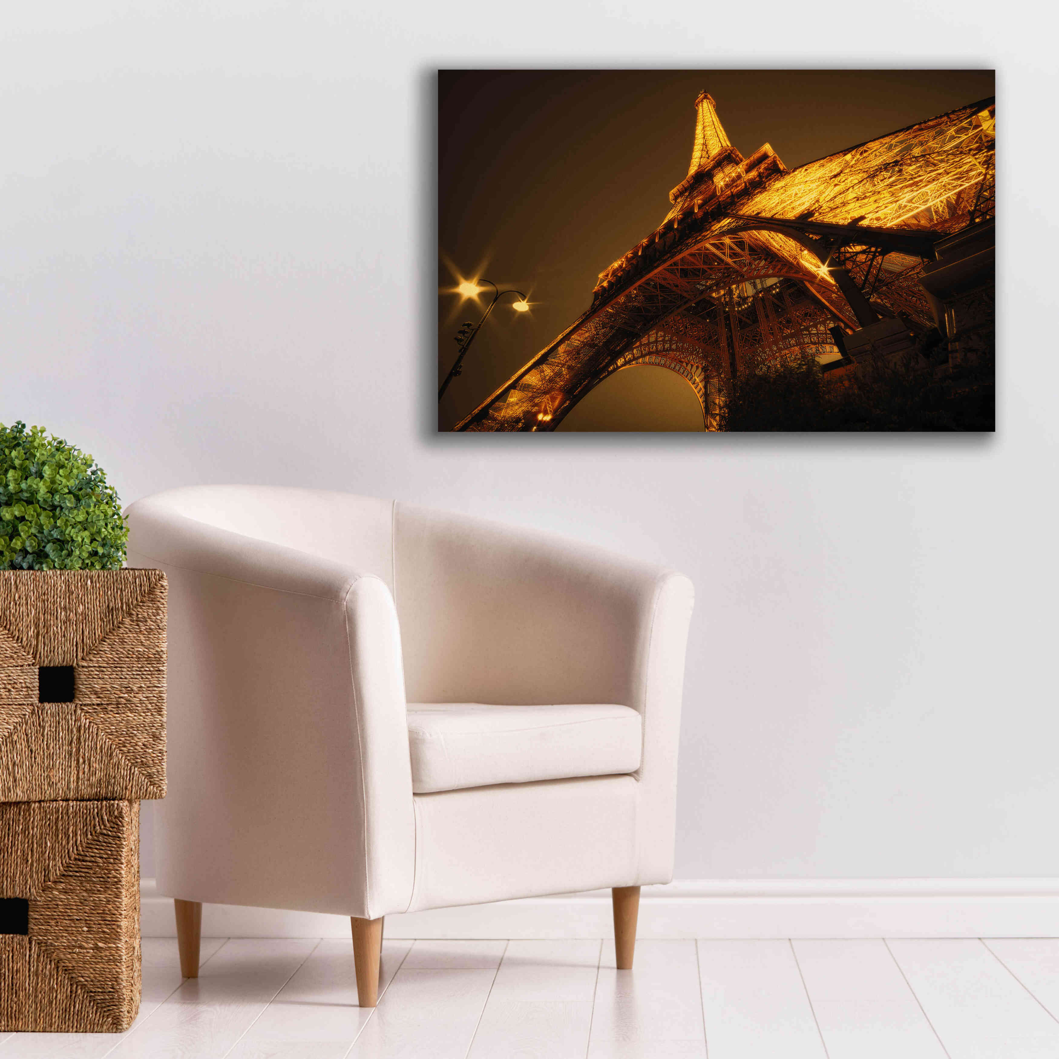 'Side Effect Eiffel' by Sebastien Lory, Giclee Canvas Wall Art,40 x 26