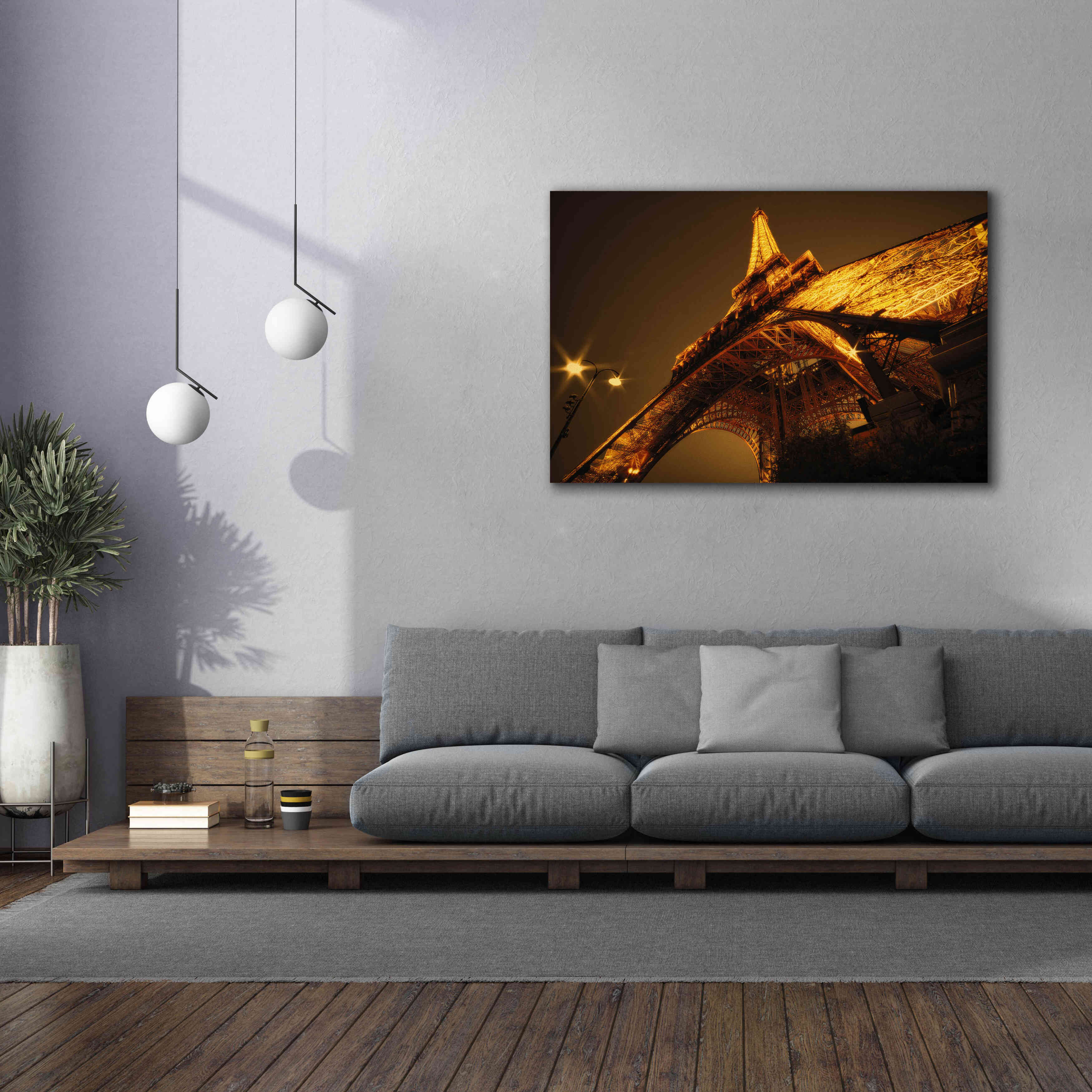 'Side Effect Eiffel' by Sebastien Lory, Giclee Canvas Wall Art,60 x 40