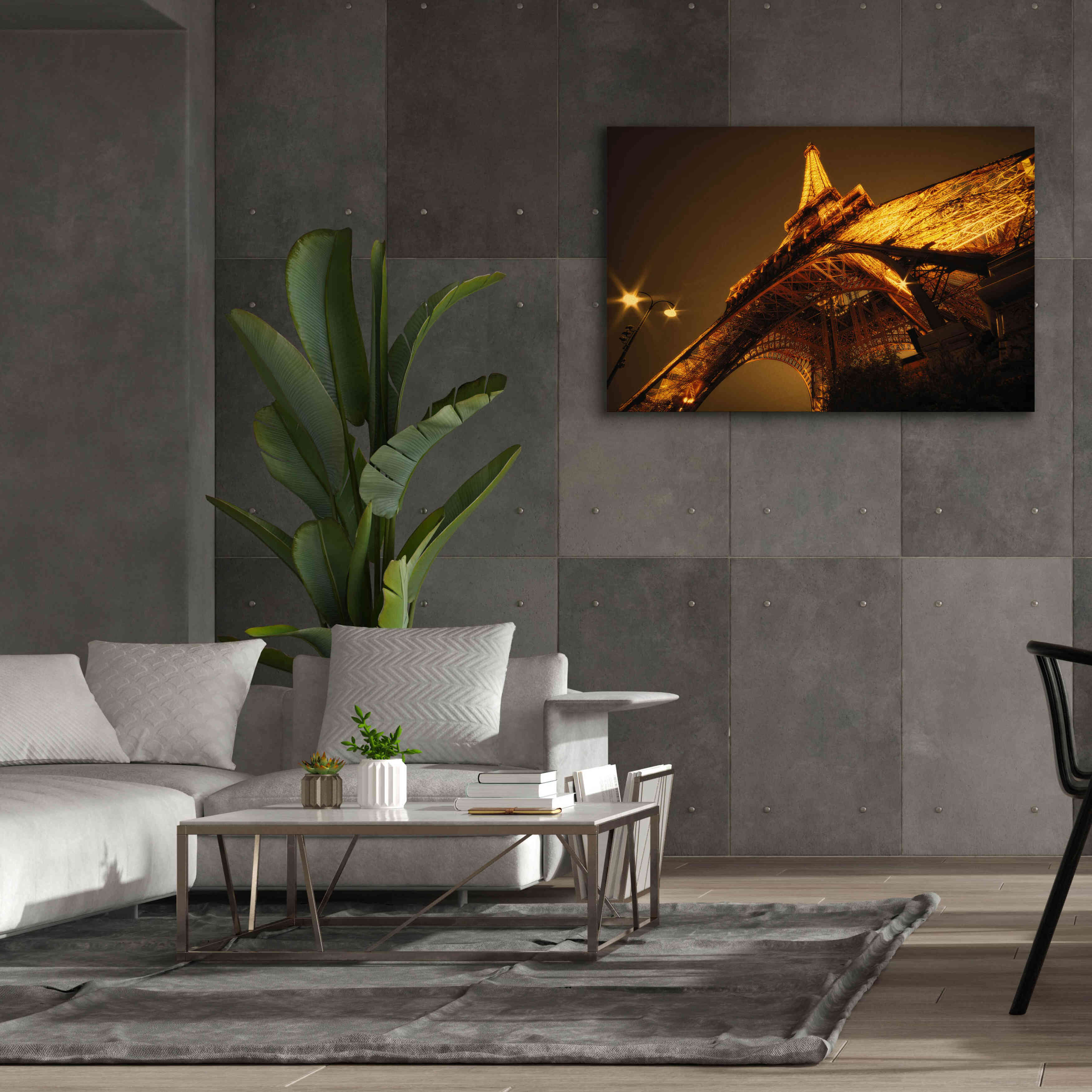 'Side Effect Eiffel' by Sebastien Lory, Giclee Canvas Wall Art,60 x 40