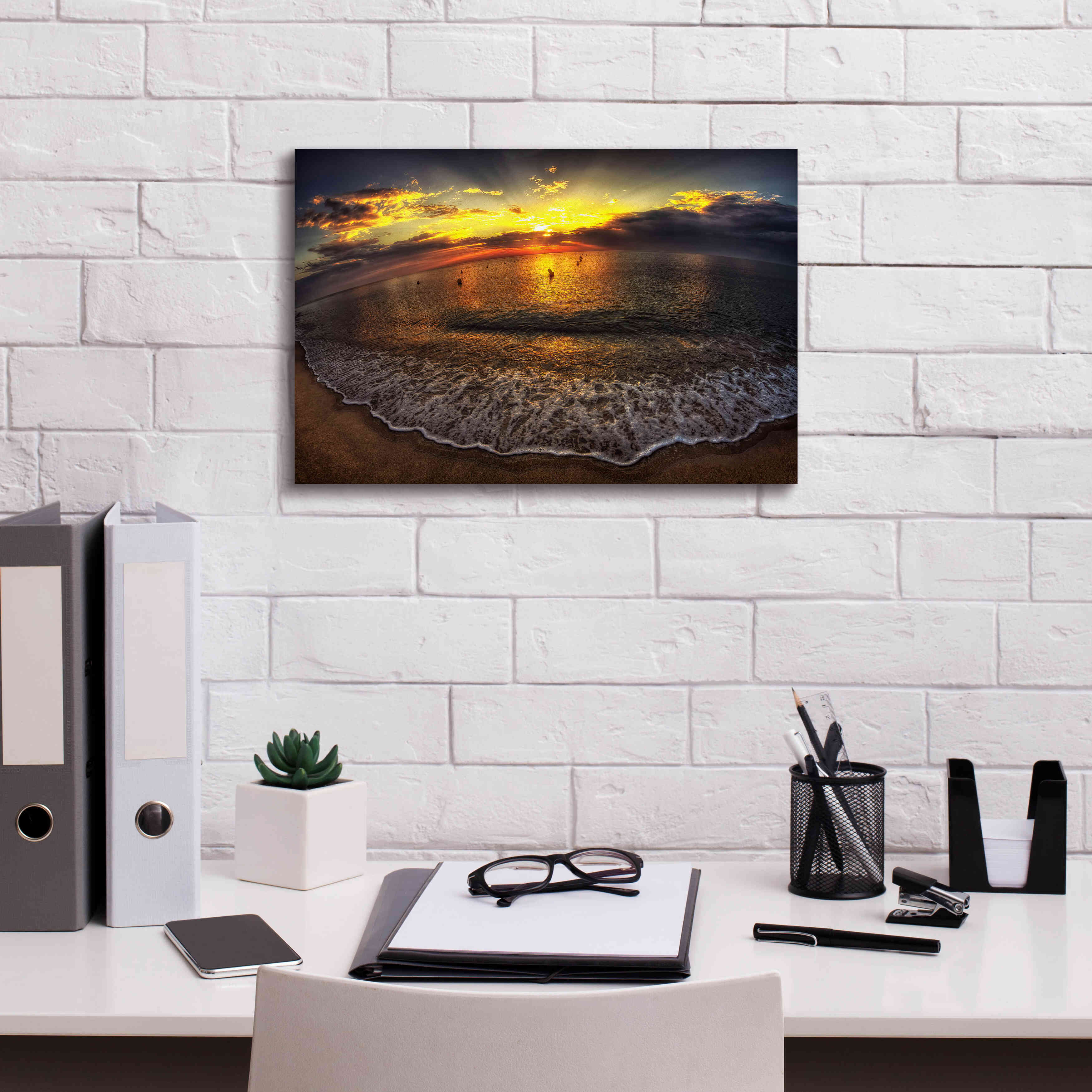 'Another Day In Paradise' by Sebastien Lory, Giclee Canvas Wall Art,18 x 12