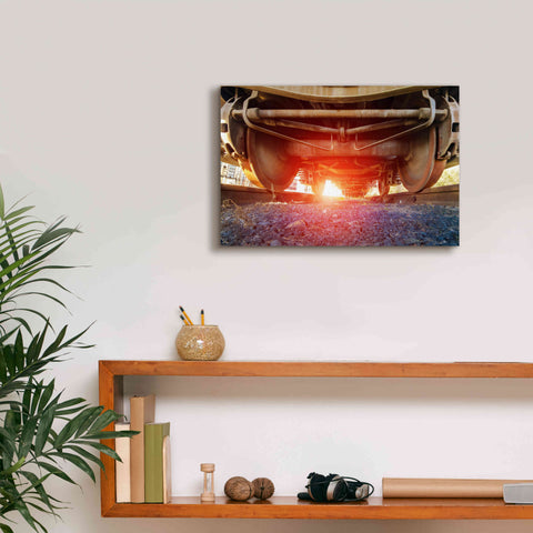 Image of 'Atomic Train' by Sebastien Lory, Giclee Canvas Wall Art,18 x 12