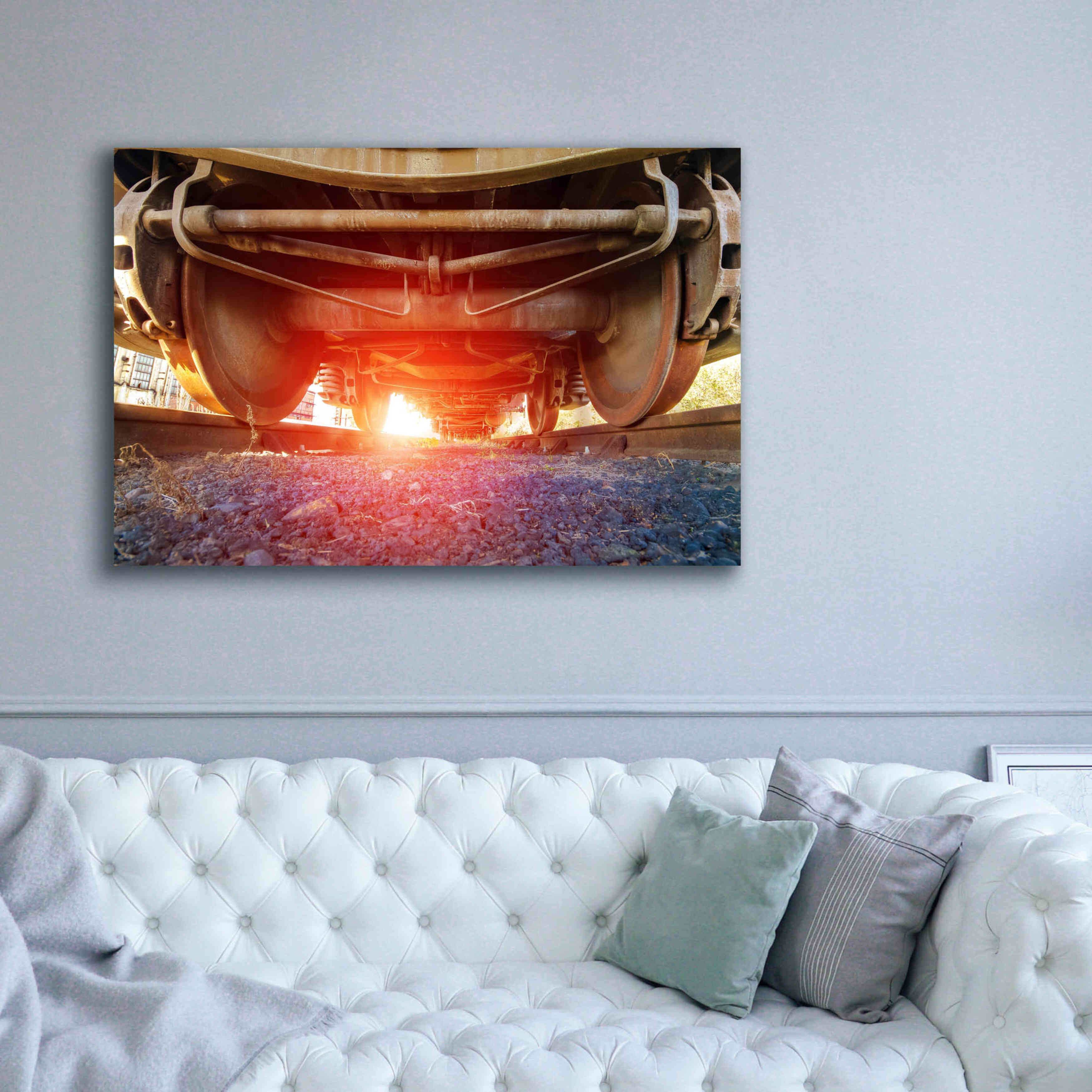 'Atomic Train' by Sebastien Lory, Giclee Canvas Wall Art,60 x 40