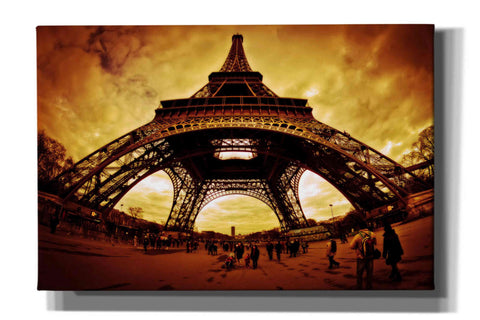 Image of 'Eiffel Apocalypse Color' by Sebastien Lory, Giclee Canvas Wall Art