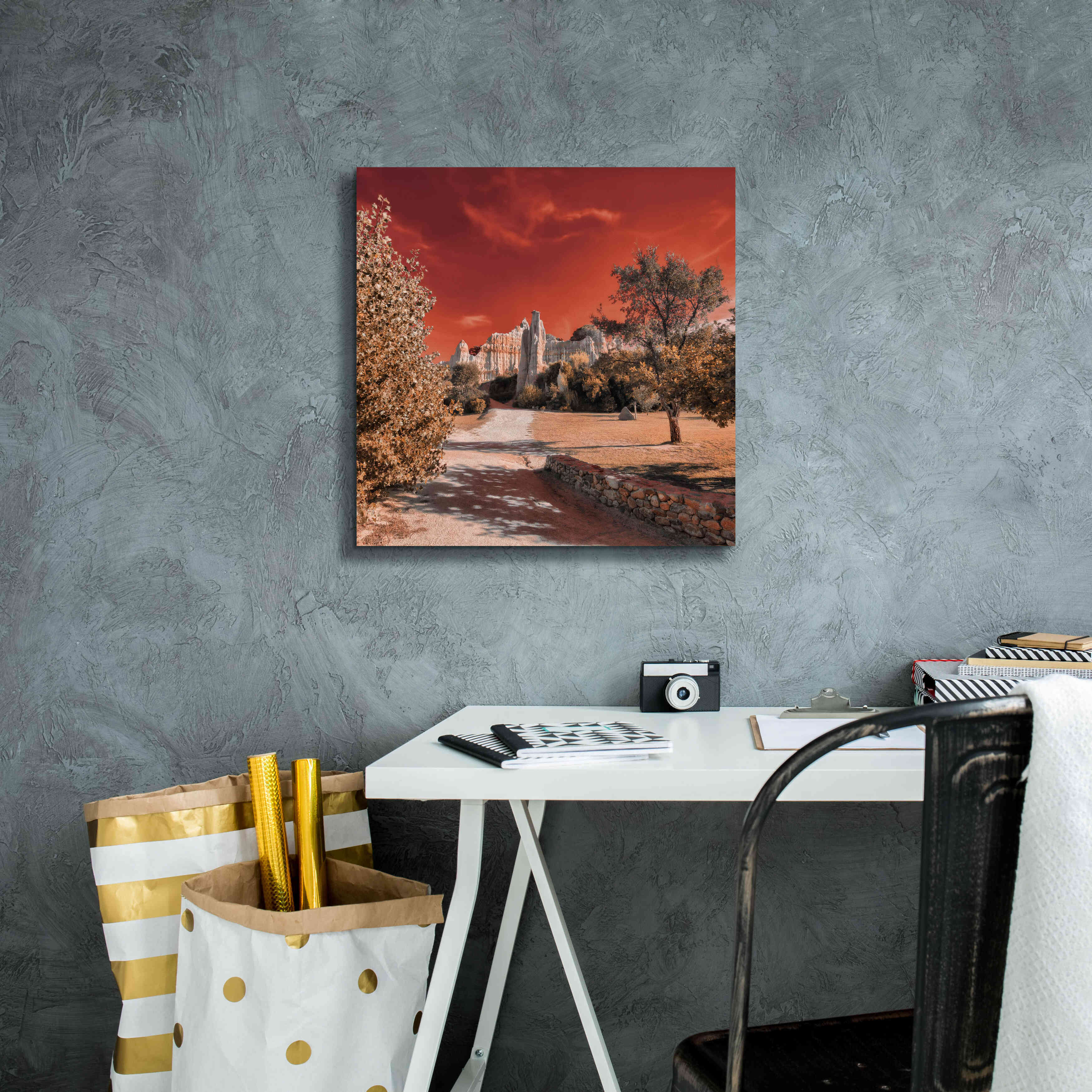 'IRadiation' by Sebastien Lory, Giclee Canvas Wall Art,18 x 18