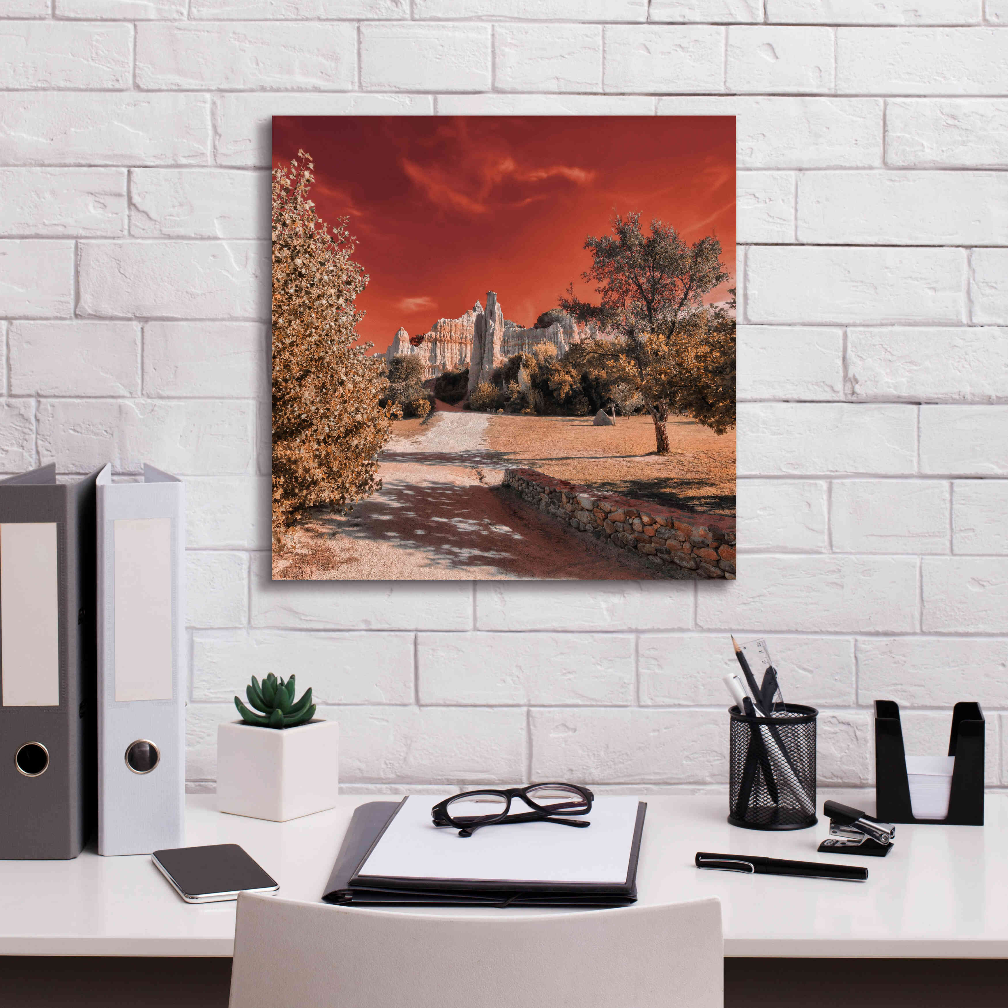 'IRadiation' by Sebastien Lory, Giclee Canvas Wall Art,18 x 18