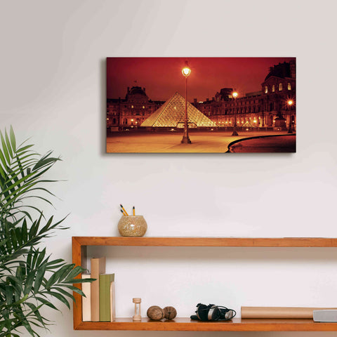 Image of 'Louvre' by Sebastien Lory, Giclee Canvas Wall Art,24 x 12