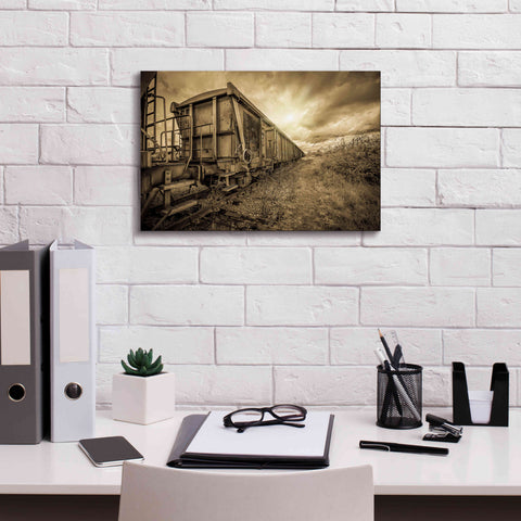 Image of 'Lost Train' by Sebastien Lory, Giclee Canvas Wall Art,18 x 12