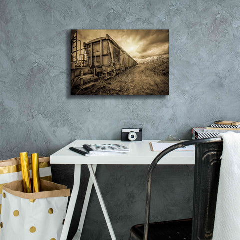 Image of 'Lost Train' by Sebastien Lory, Giclee Canvas Wall Art,18 x 12
