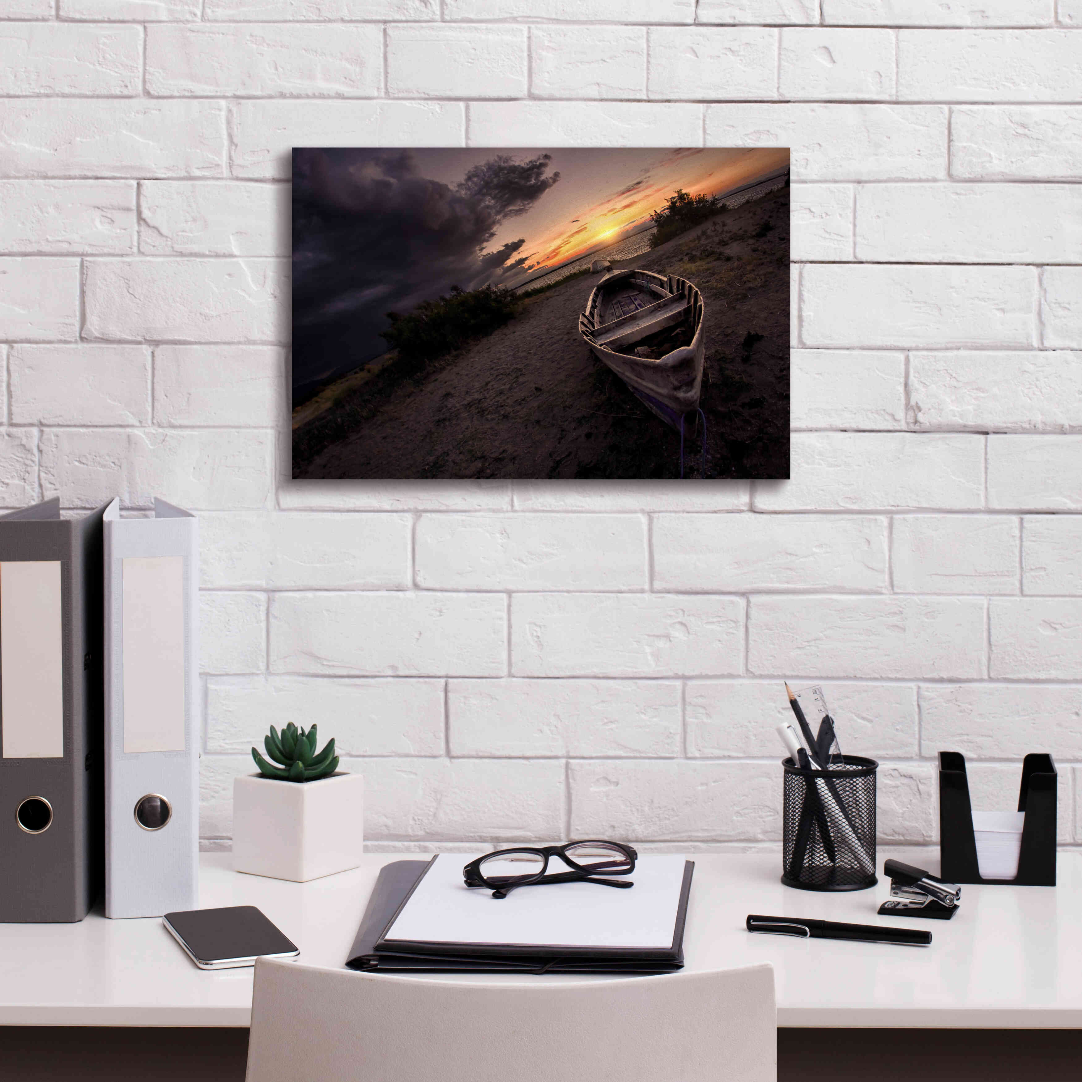 'Lonely' by Sebastien Lory, Giclee Canvas Wall Art,18 x 12