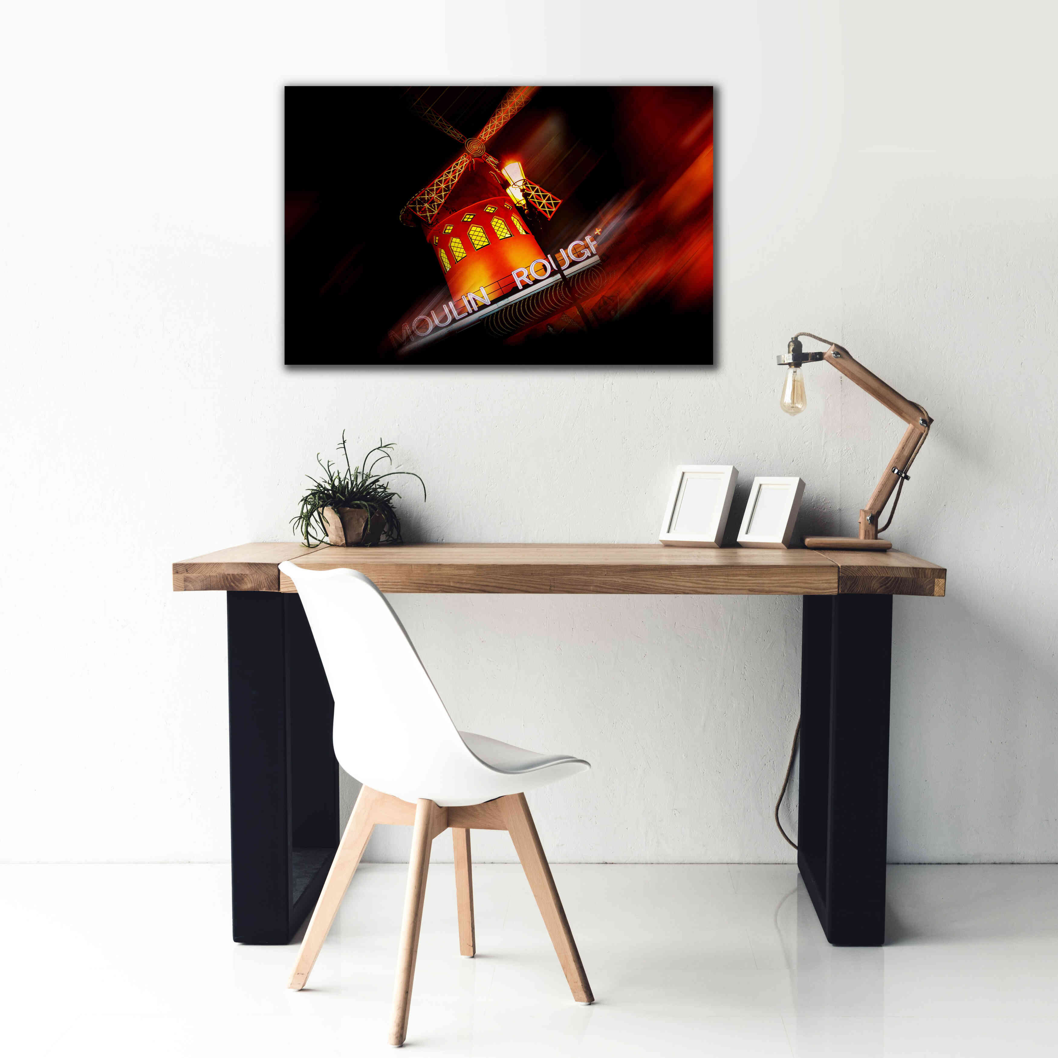 'Moulin Rouge' by Sebastien Lory, Giclee Canvas Wall Art,40 x 26