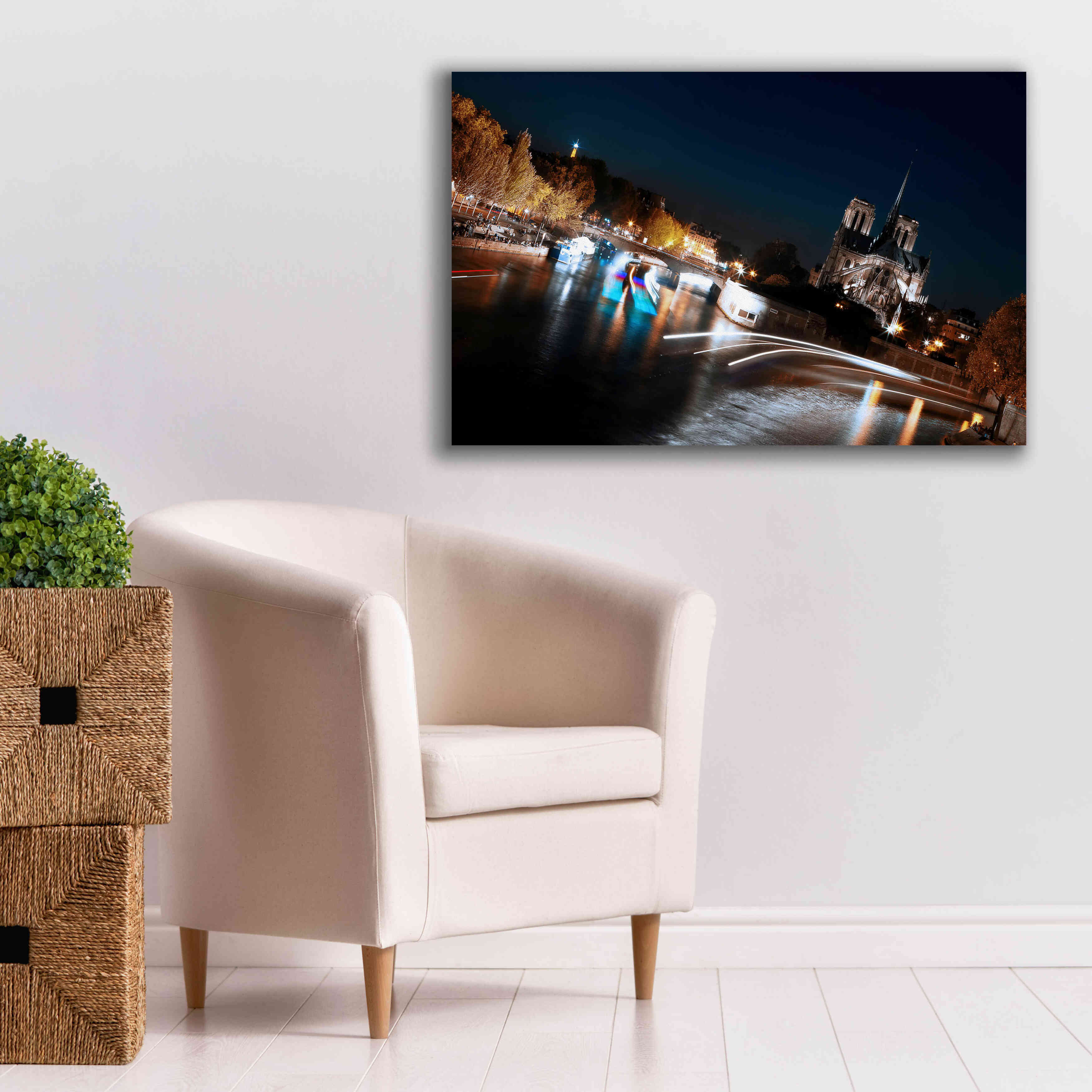'Parisian Lights' by Sebastien Lory, Giclee Canvas Wall Art,40 x 26