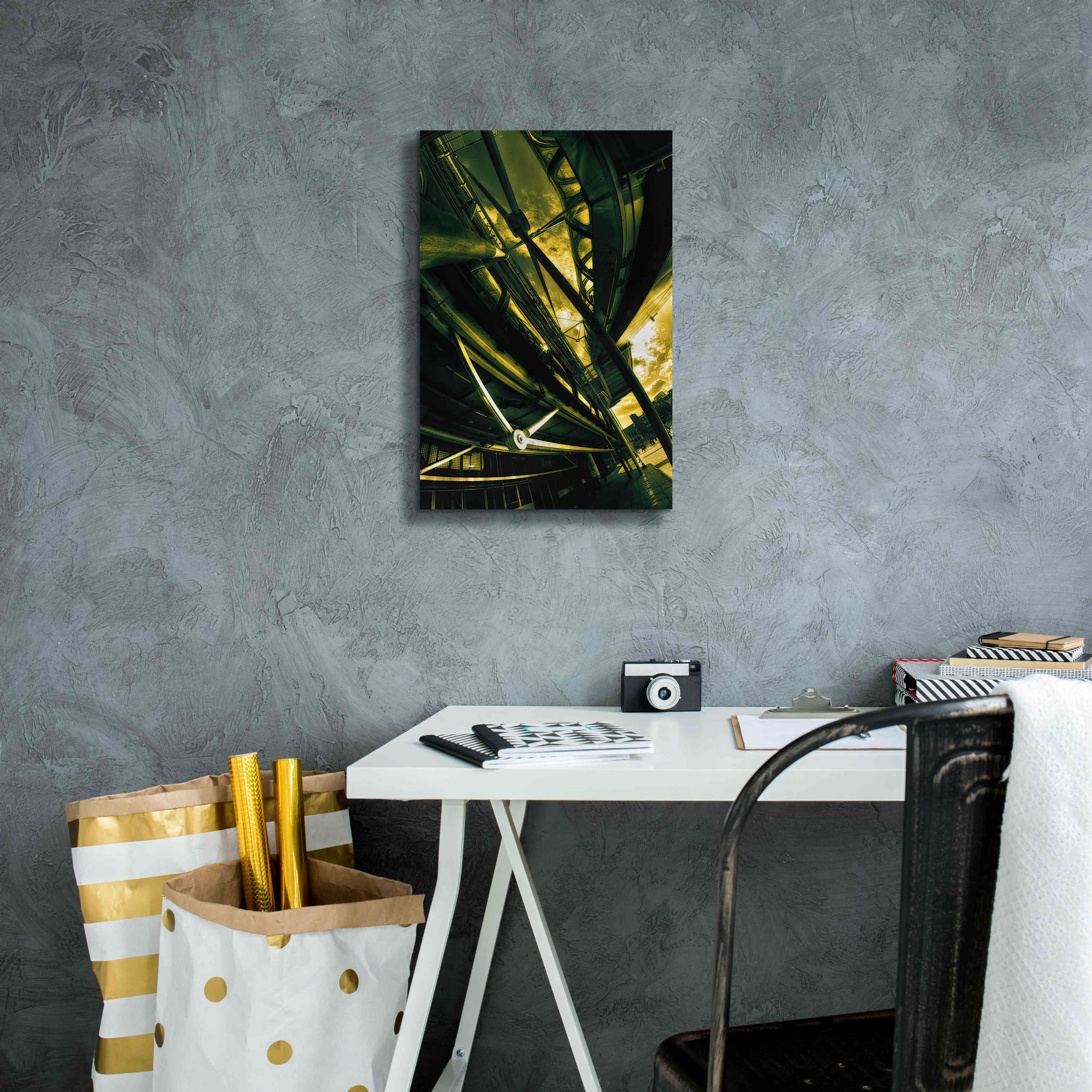 'Beaubourg' by Sebastien Lory, Giclee Canvas Wall Art,12 x 18