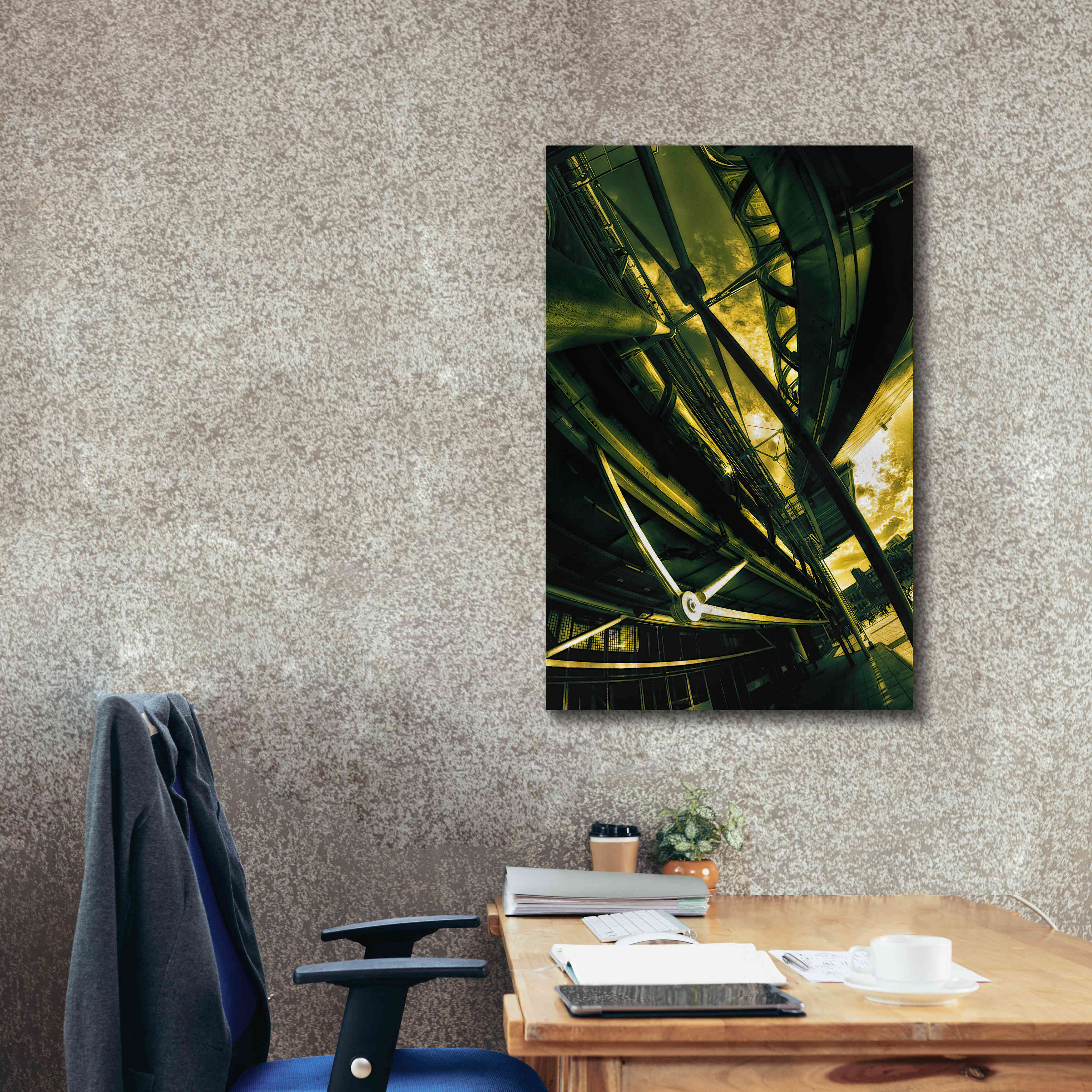 'Beaubourg' by Sebastien Lory, Giclee Canvas Wall Art,26 x 40