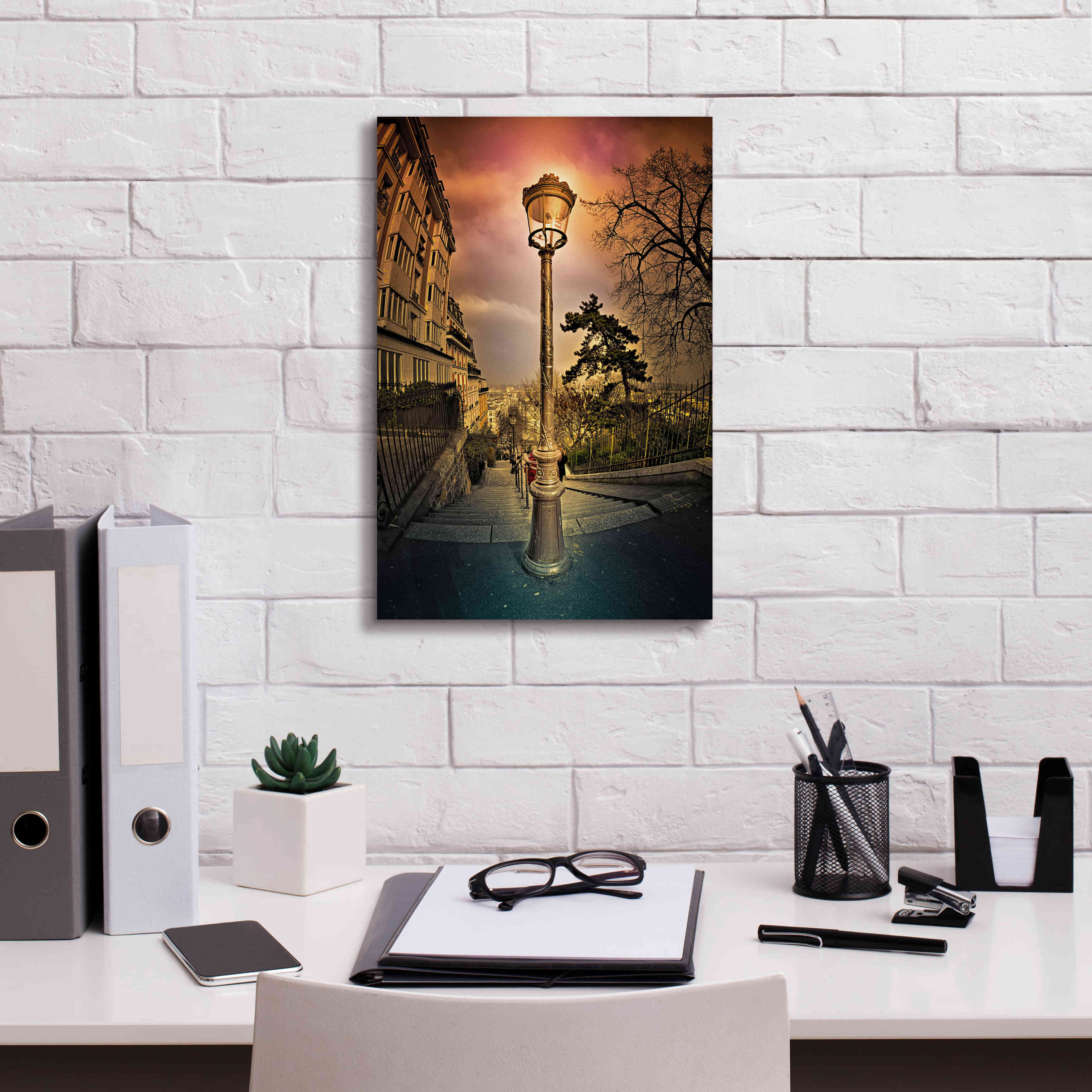 'Reverbere' by Sebastien Lory, Giclee Canvas Wall Art,12 x 18