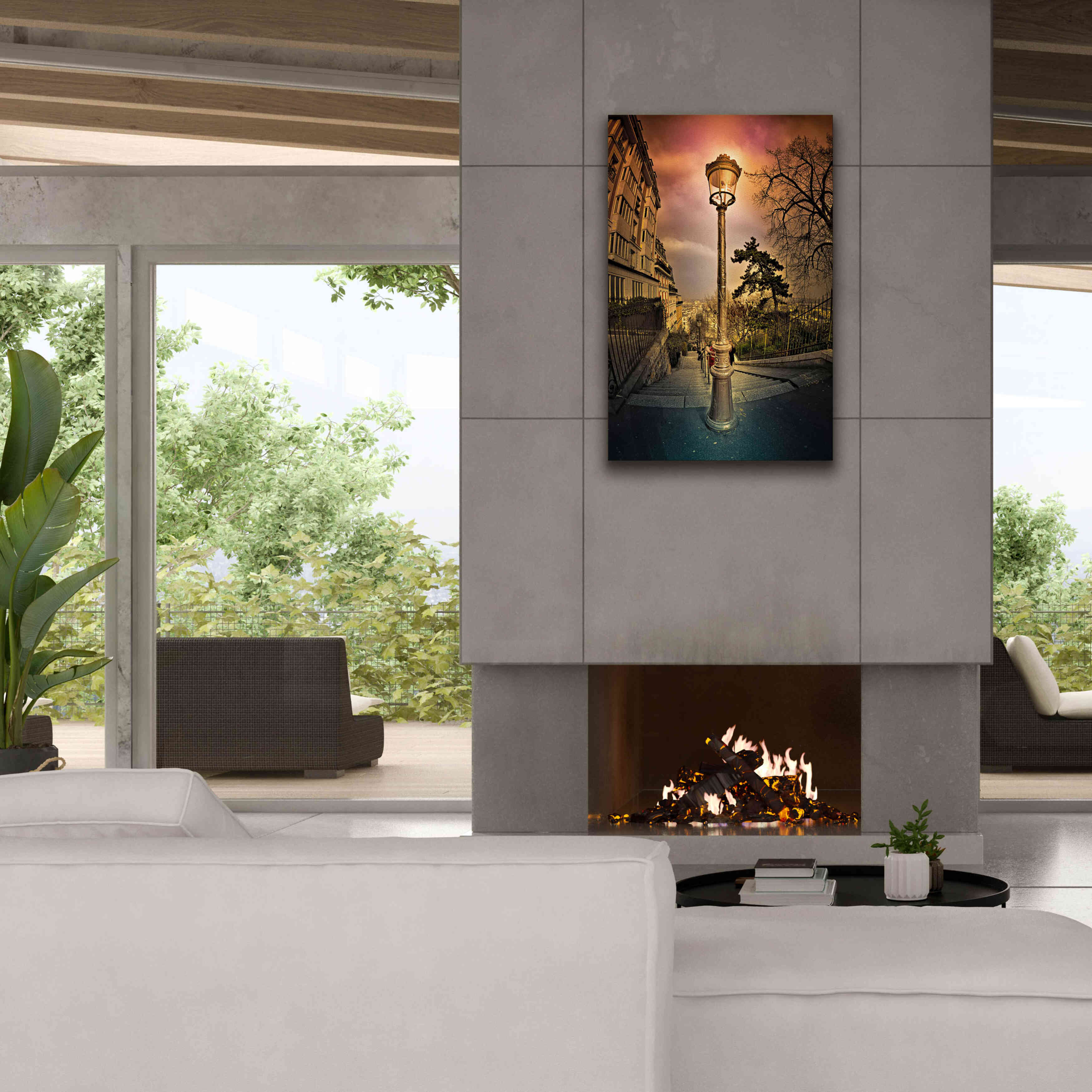 'Reverbere' by Sebastien Lory, Giclee Canvas Wall Art,26 x 40