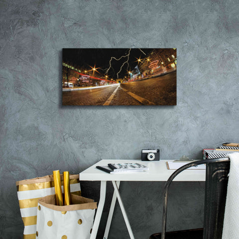 Image of 'Elysee storm' by Sebastien Lory, Giclee Canvas Wall Art,24 x 12