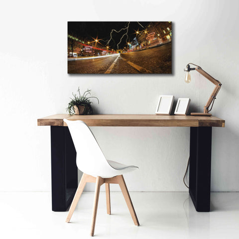Image of 'Elysee storm' by Sebastien Lory, Giclee Canvas Wall Art,40 x 20