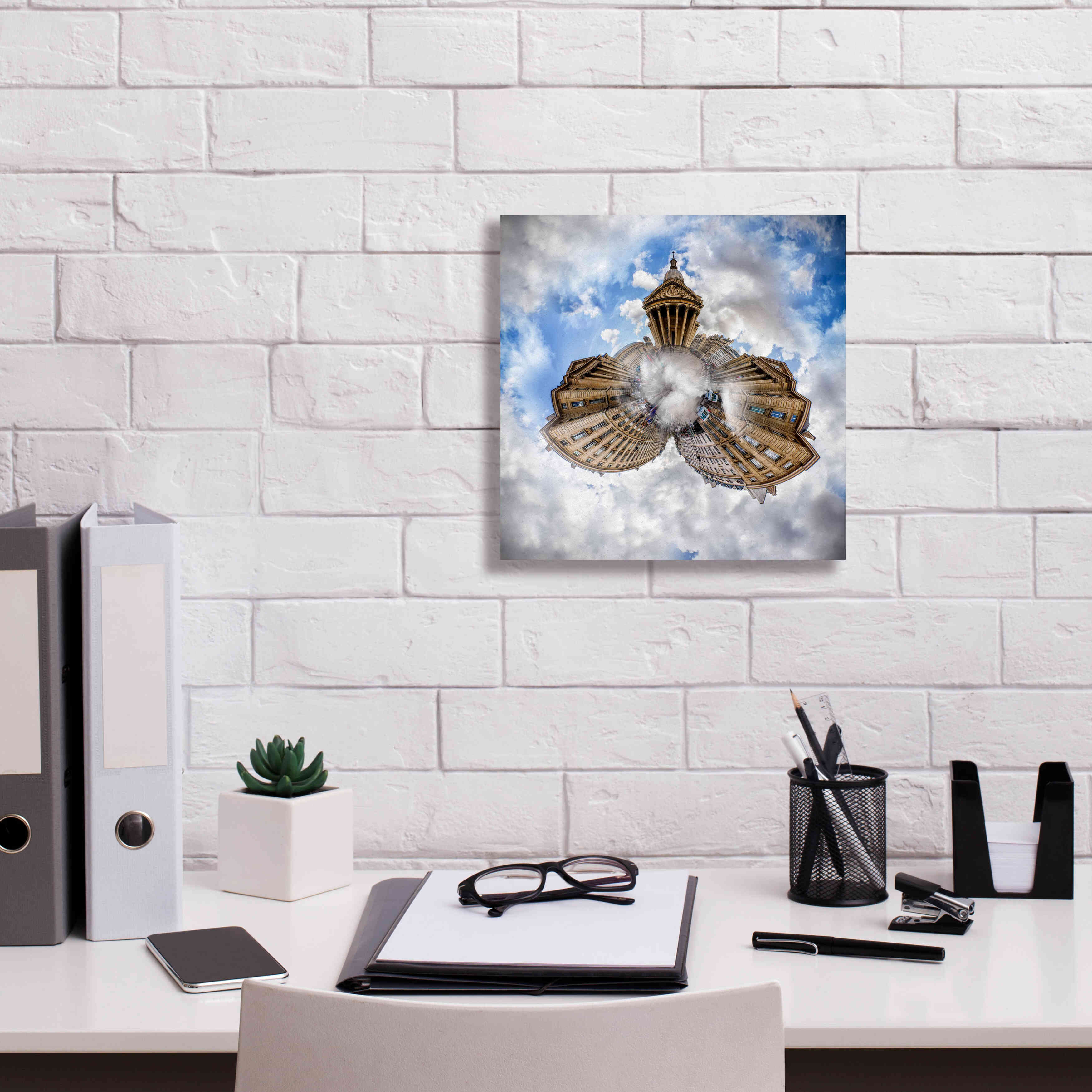 'Pantheon' by Sebastien Lory, Giclee Canvas Wall Art,12 x 12