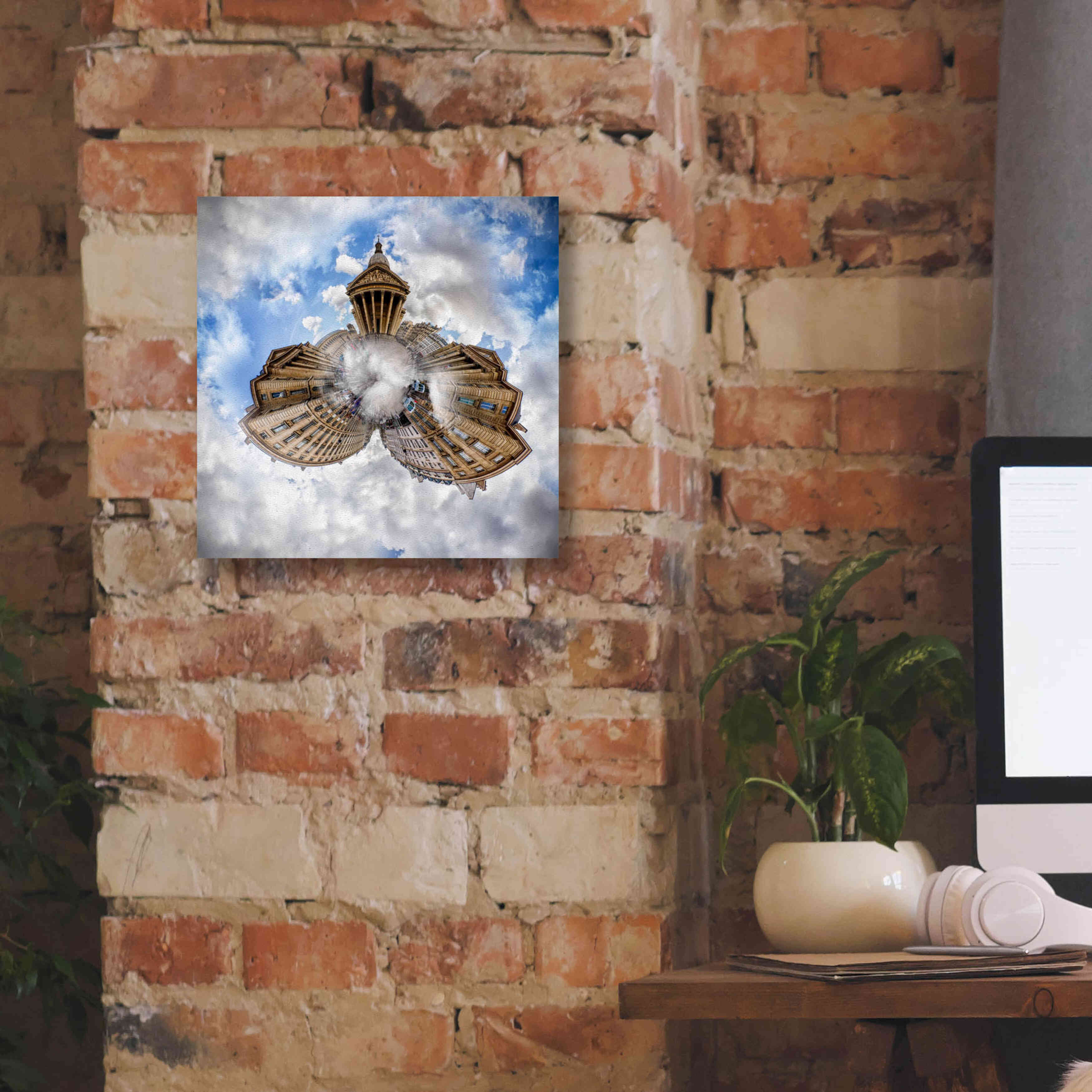 'Pantheon' by Sebastien Lory, Giclee Canvas Wall Art,12 x 12