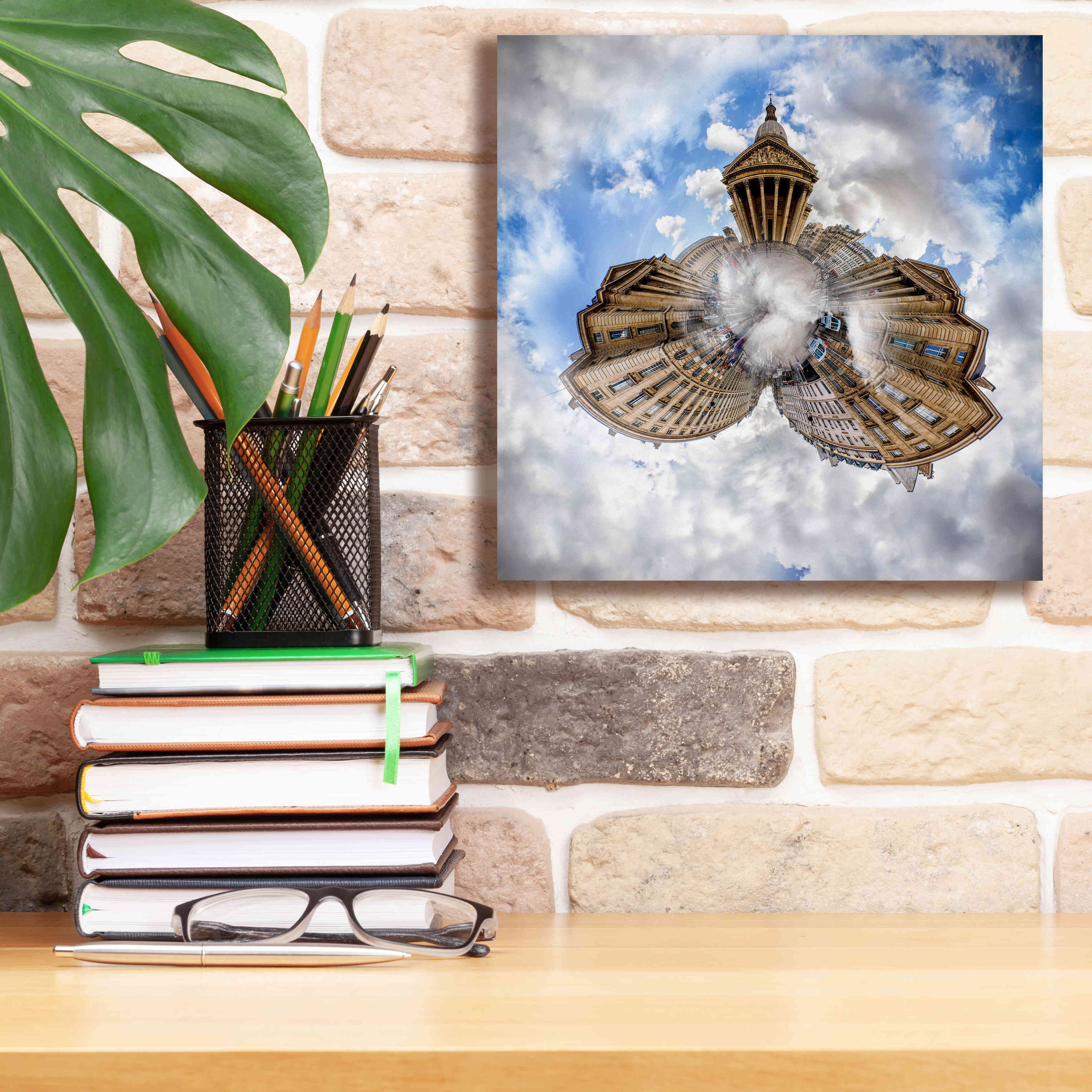 'Pantheon' by Sebastien Lory, Giclee Canvas Wall Art,12 x 12