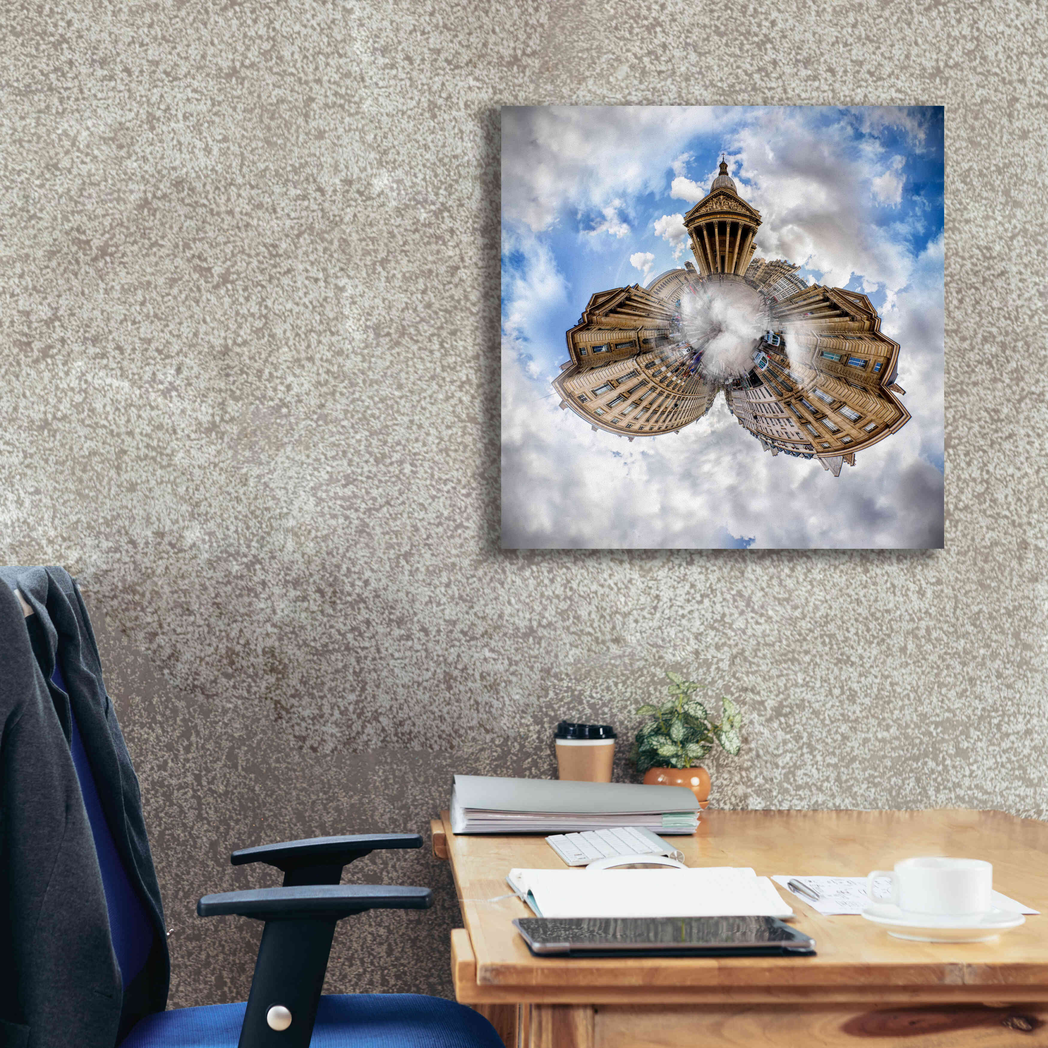 'Pantheon' by Sebastien Lory, Giclee Canvas Wall Art,26 x 26