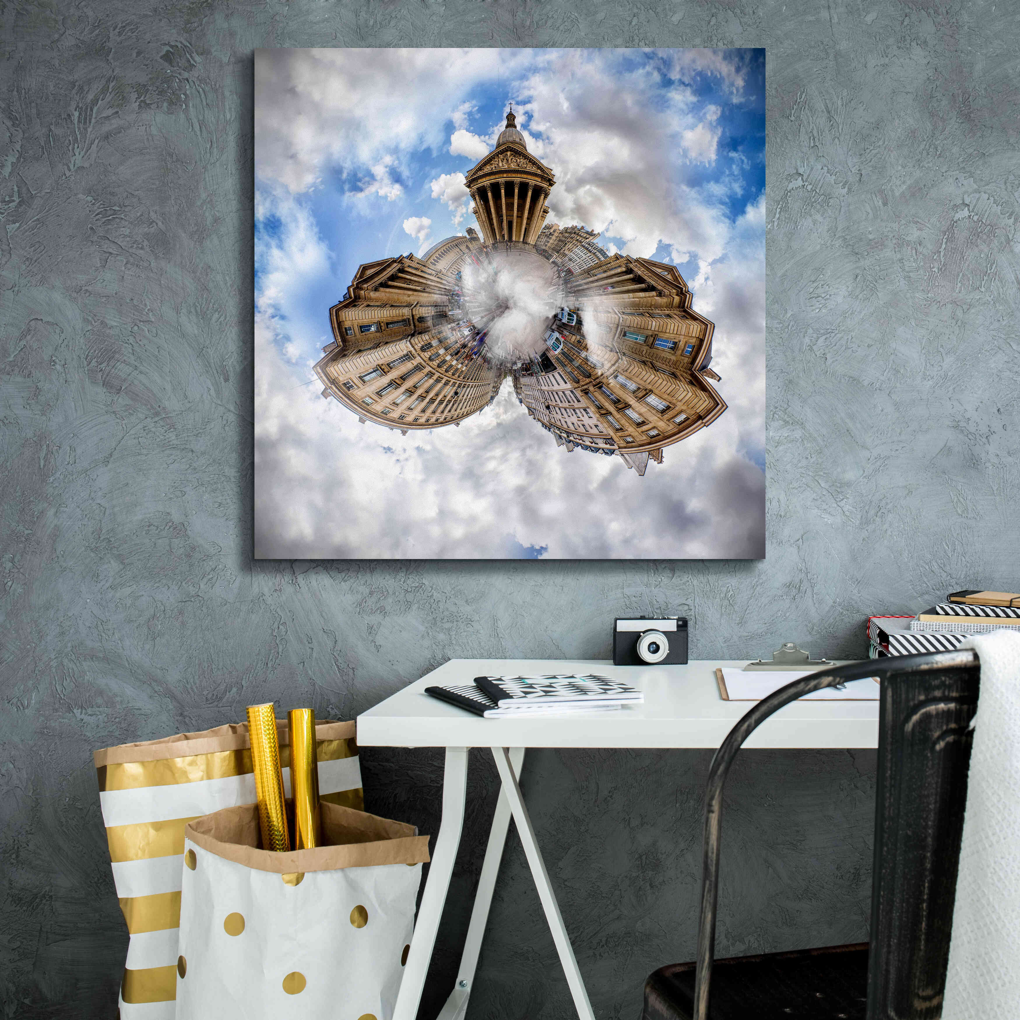 'Pantheon' by Sebastien Lory, Giclee Canvas Wall Art,26 x 26