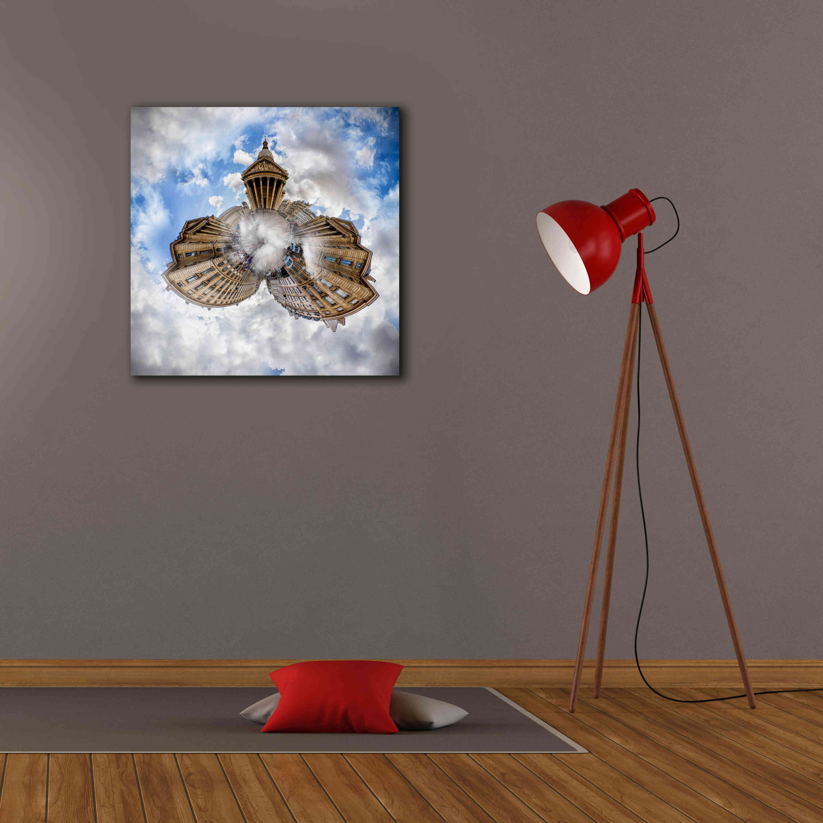 'Pantheon' by Sebastien Lory, Giclee Canvas Wall Art,26 x 26