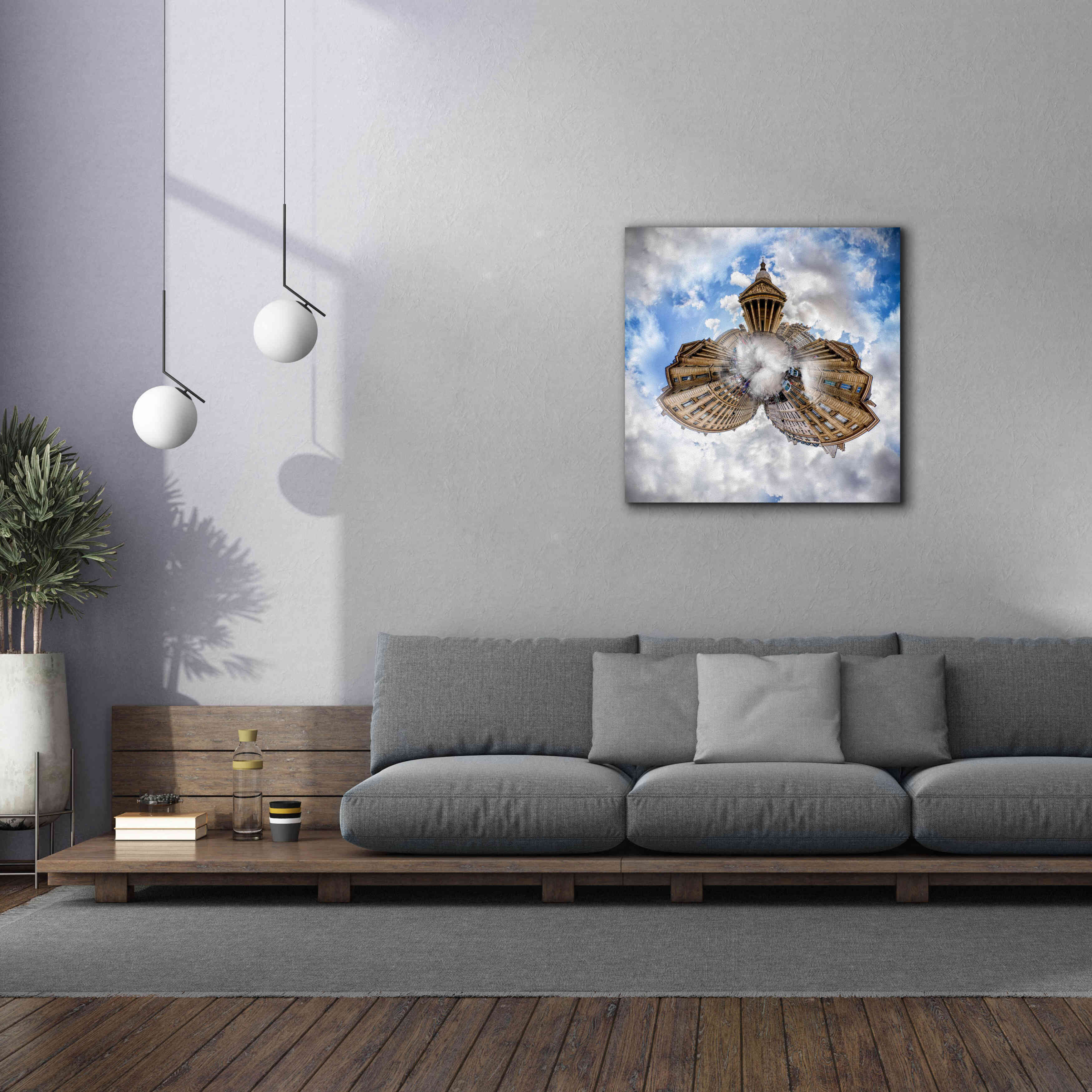 'Pantheon' by Sebastien Lory, Giclee Canvas Wall Art,37 x 37